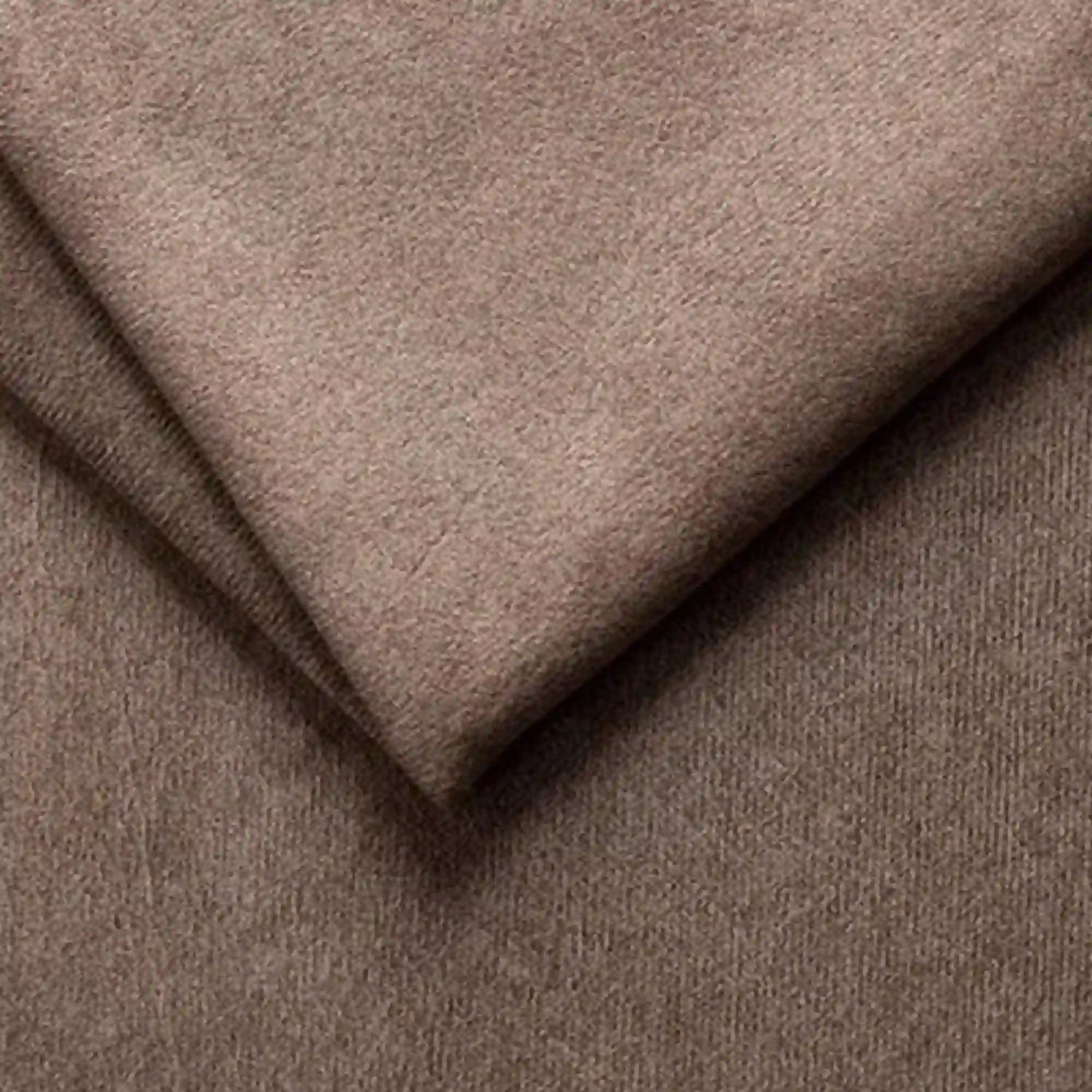 Canapea SOLANO, stofa catifelata maro - Salvador 3, Gama Premium, lada depozitare, 230x107x73/85 cm