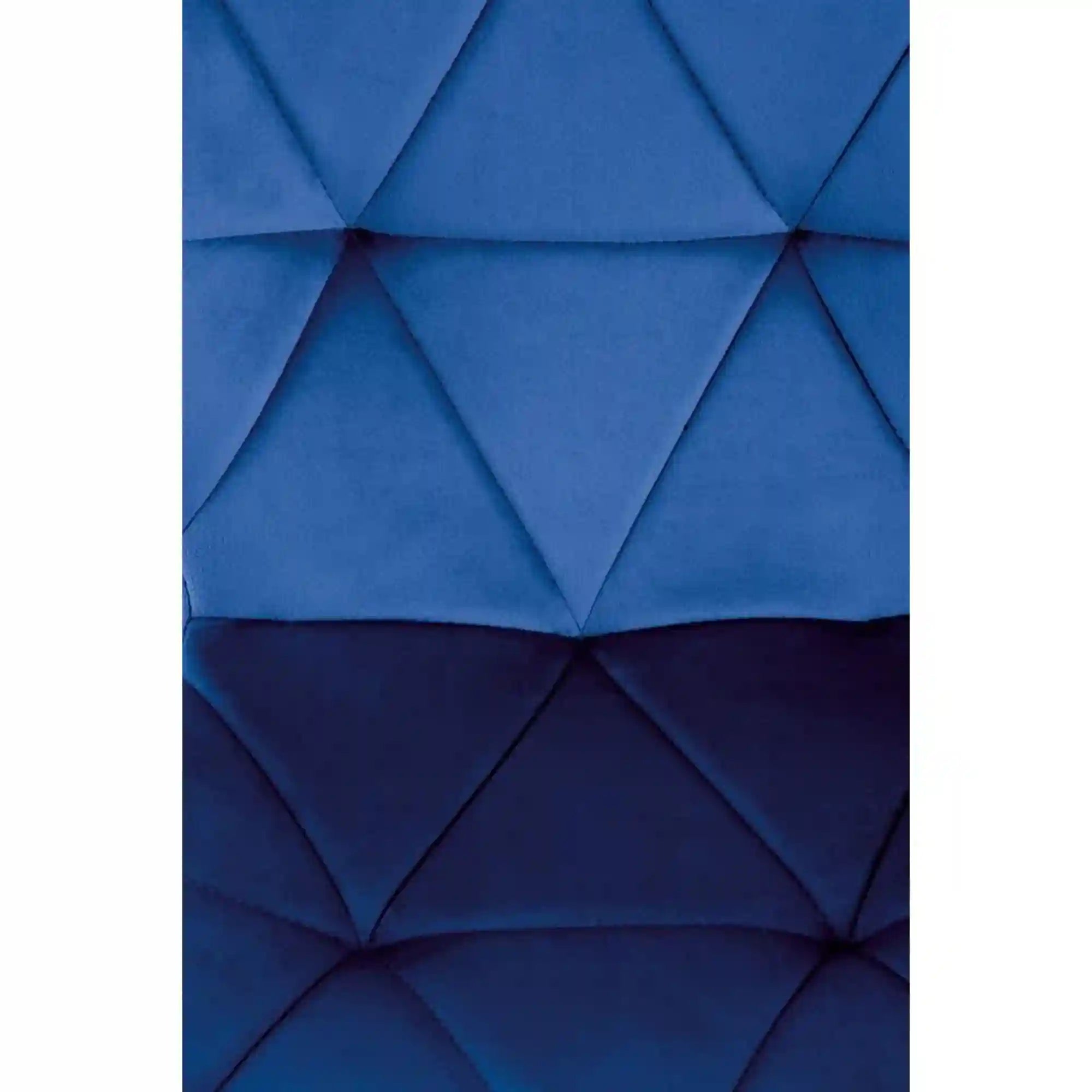 Scaun K453, albastru/negru, stofa catifelata/metal, 48x53x86 cm