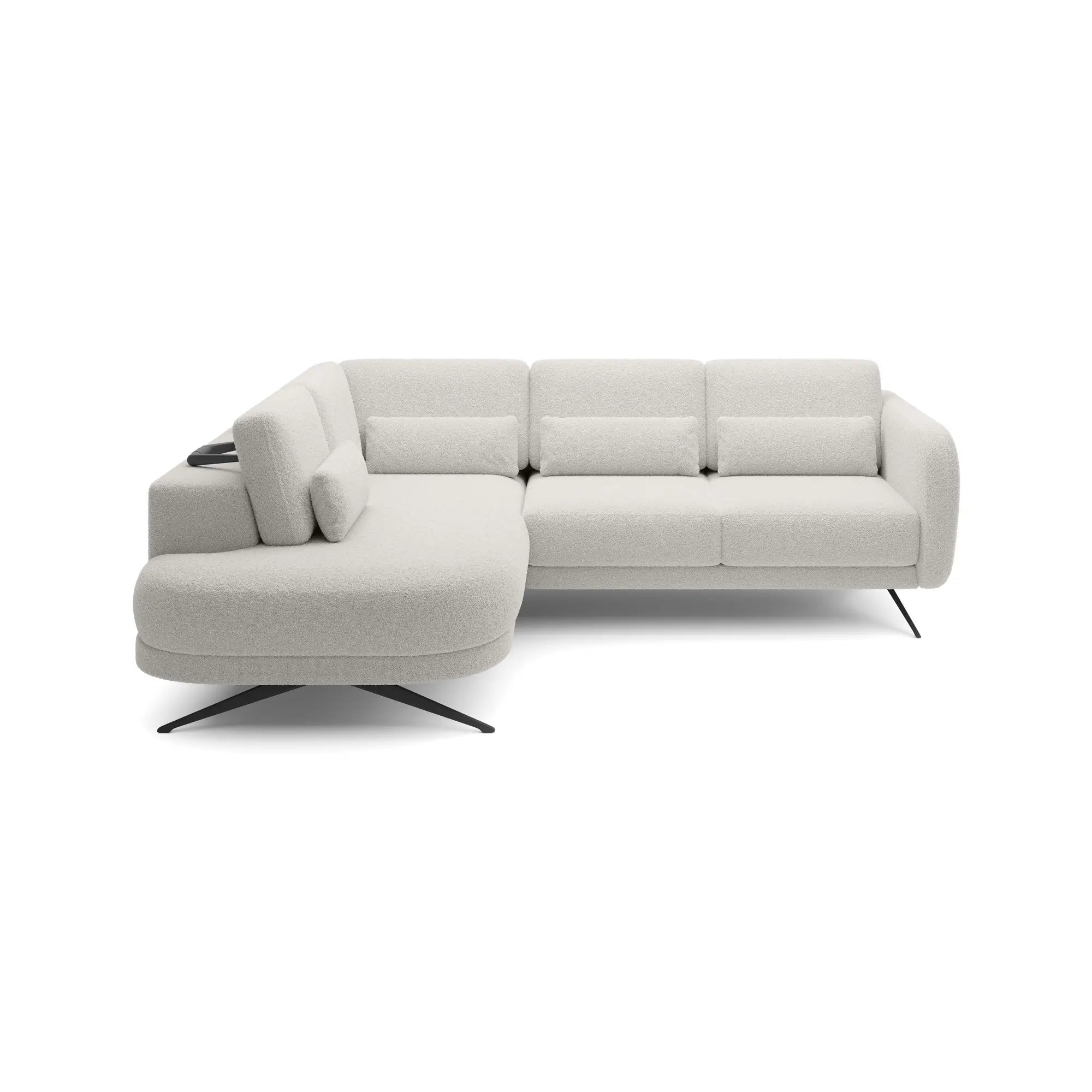 Coltar ILUSIO L, personalizabil materiale Gama Premium, cu tetiere reglabile si reglaj electric, 248x205x104 cm