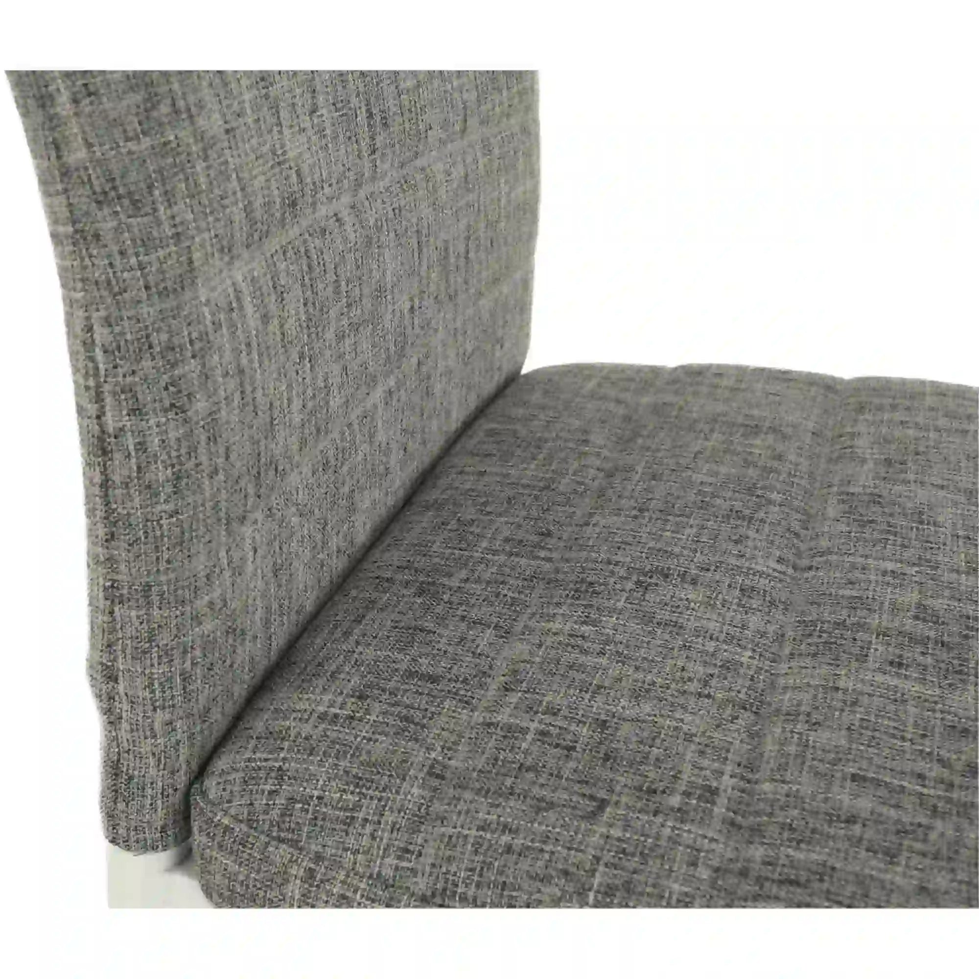 Scaun COLETA NOVA, gri/alb, textil/metal, 41x49x96 cm