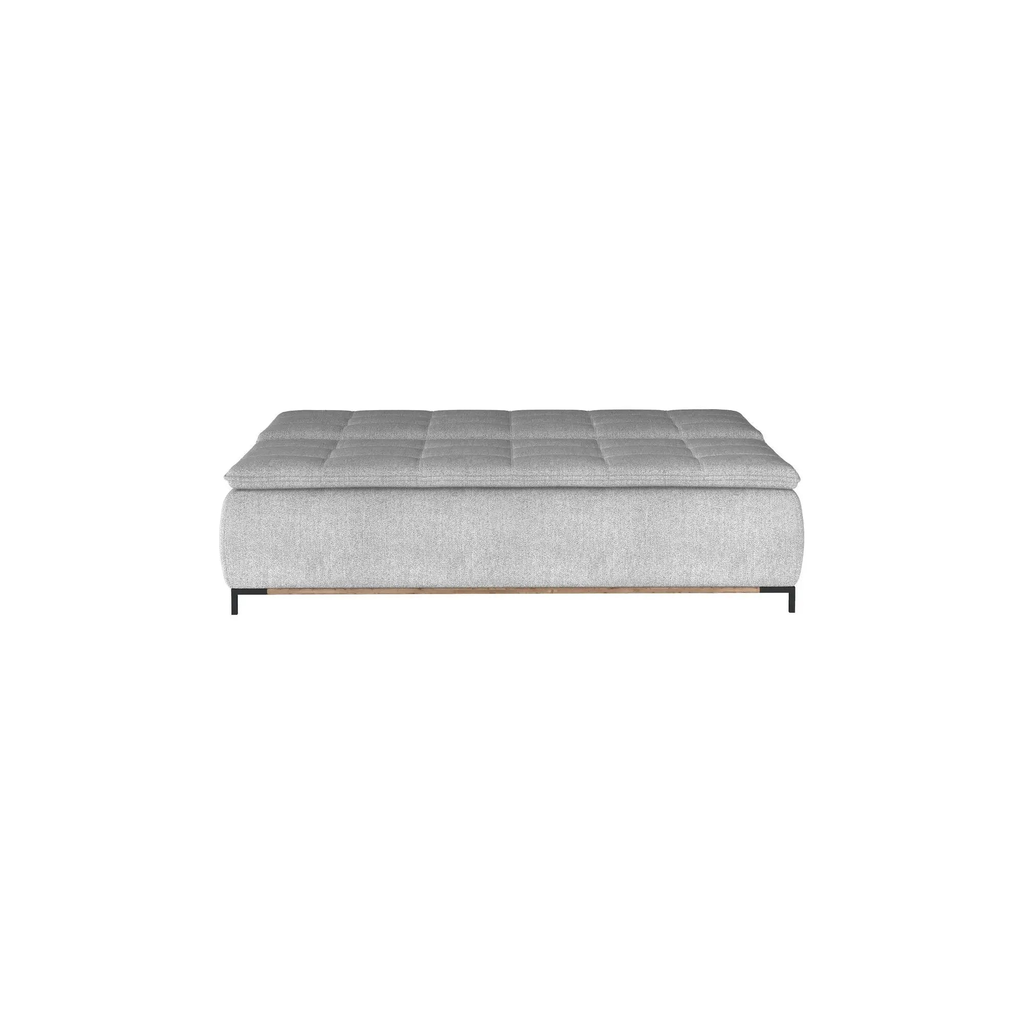 Canapea extensibila Sweet, stofa catifelata albastru- Monolith 77, cu lada depozitare, 204x106x91 cm