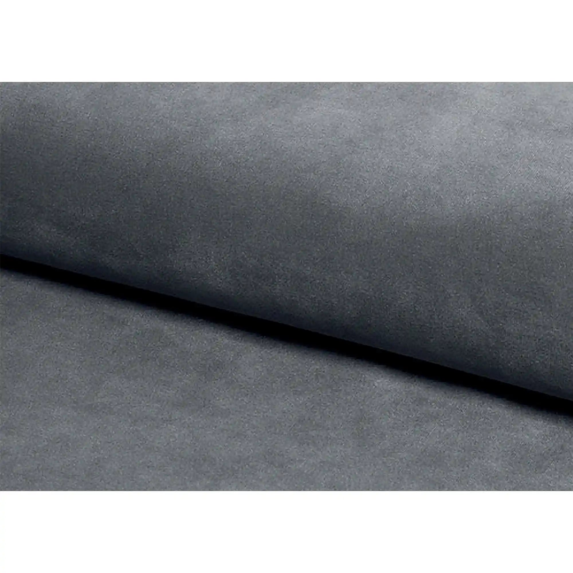 Canapea KARO 2, gri/fag, stofa catifelata/lemn, 140x75x76 cm