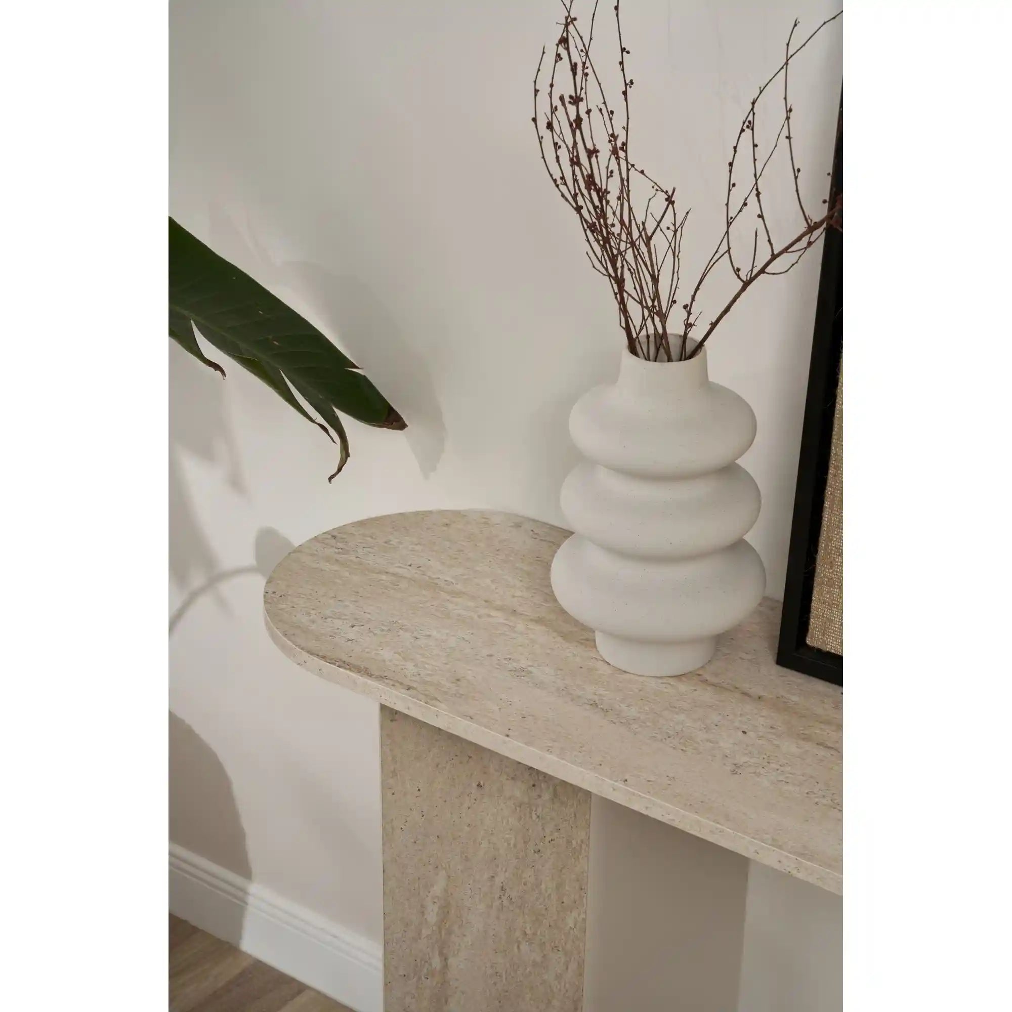 Consola SIRA, travertin, PAL, 150x35x75 cm