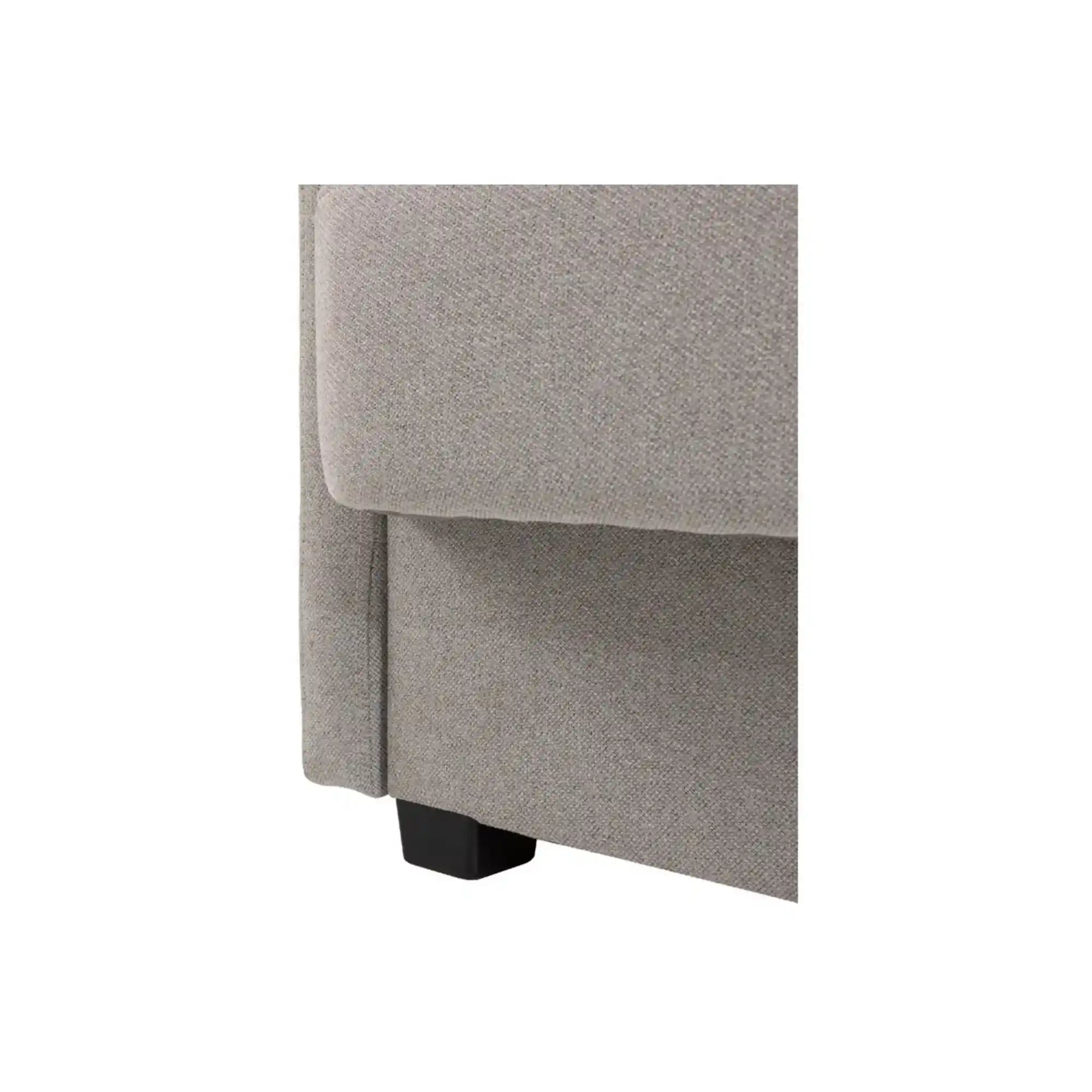 Canapea extensibila MARO, stofa clasica gri - Mossa 09, cu lada depozitare, 207x95x95 cm
