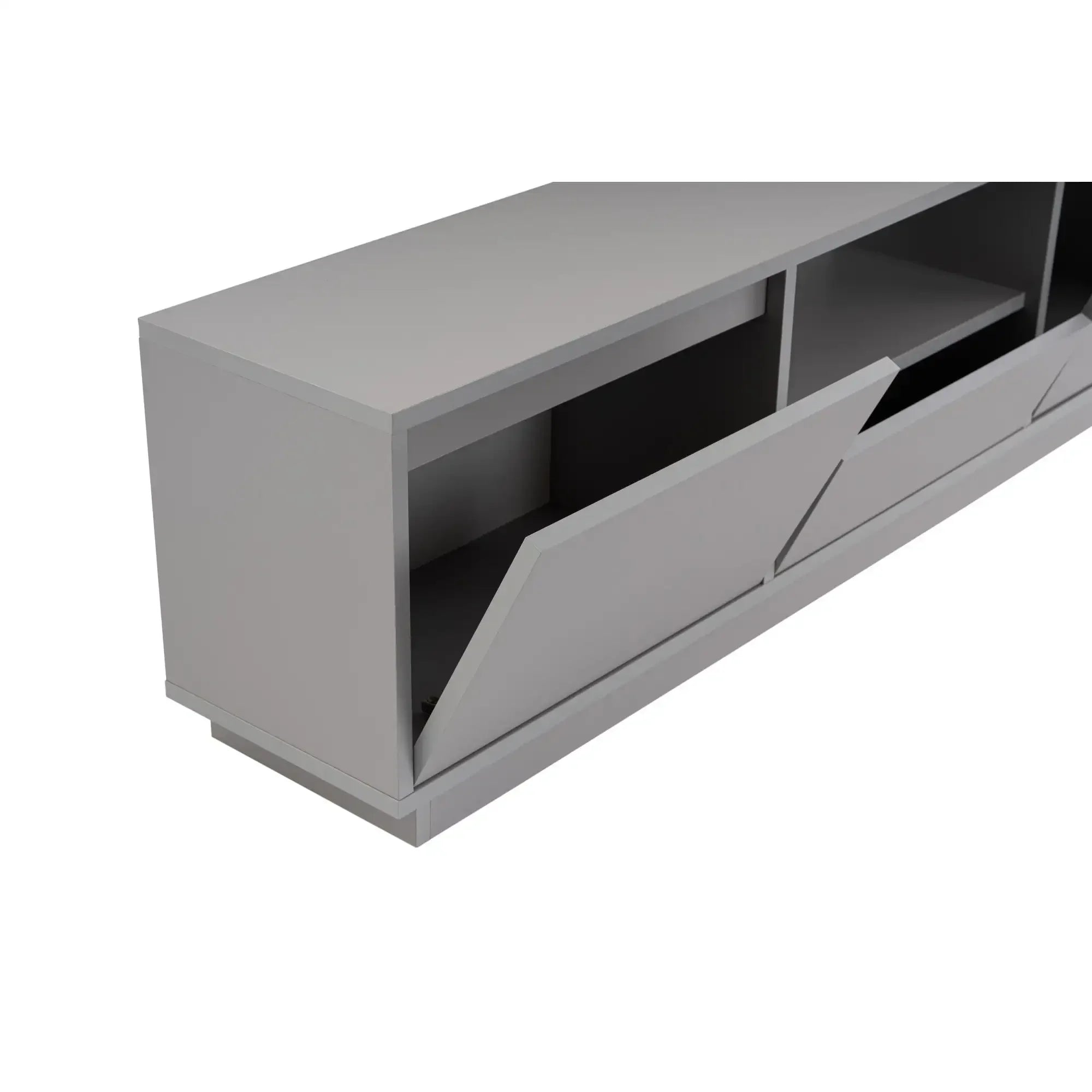 Comoda TV VANGUARD, gri, PAL, 160x30x42 cm