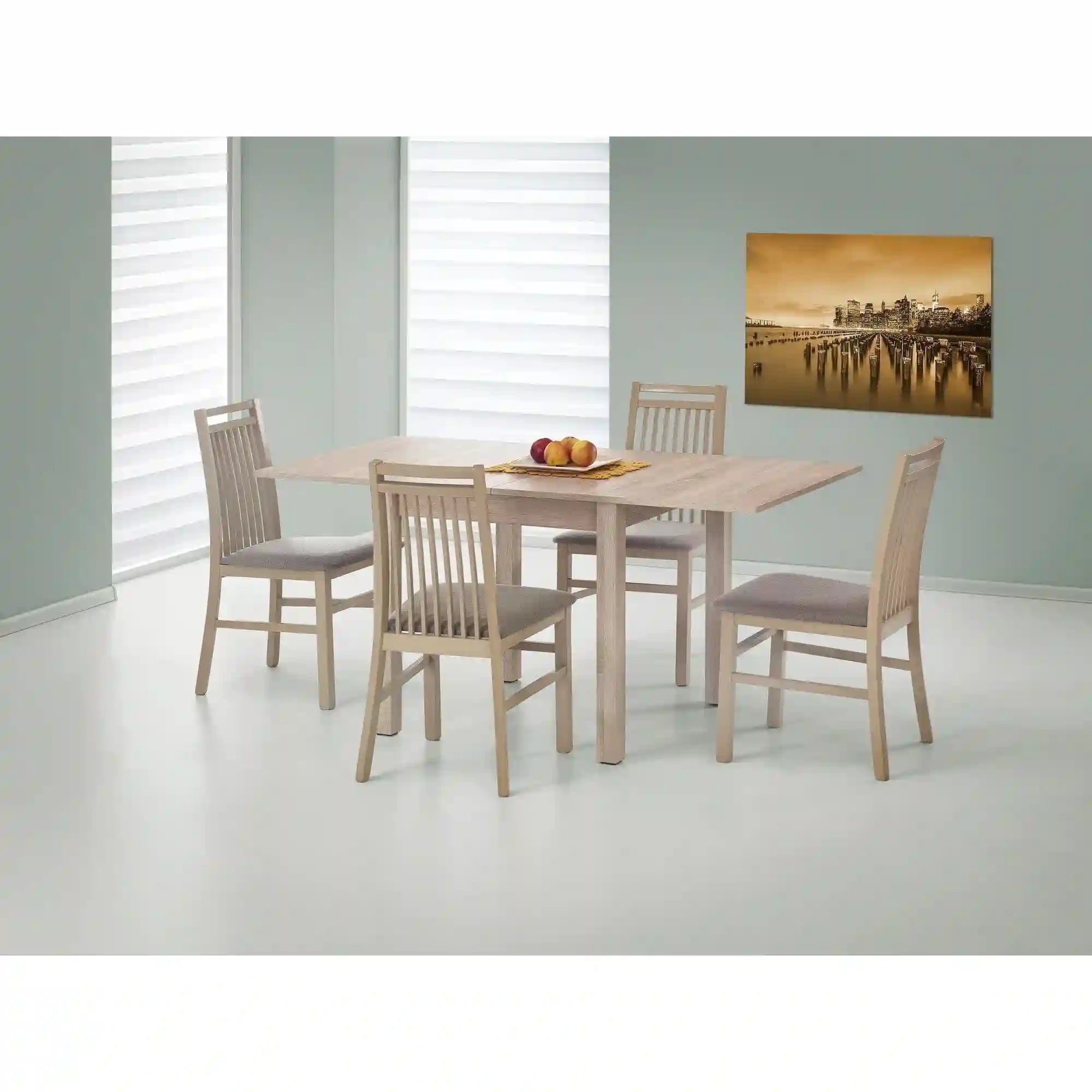 Masa extensibila GRACJAN, stejar sonoma, PAL laminat, 80/160x80x76 cm