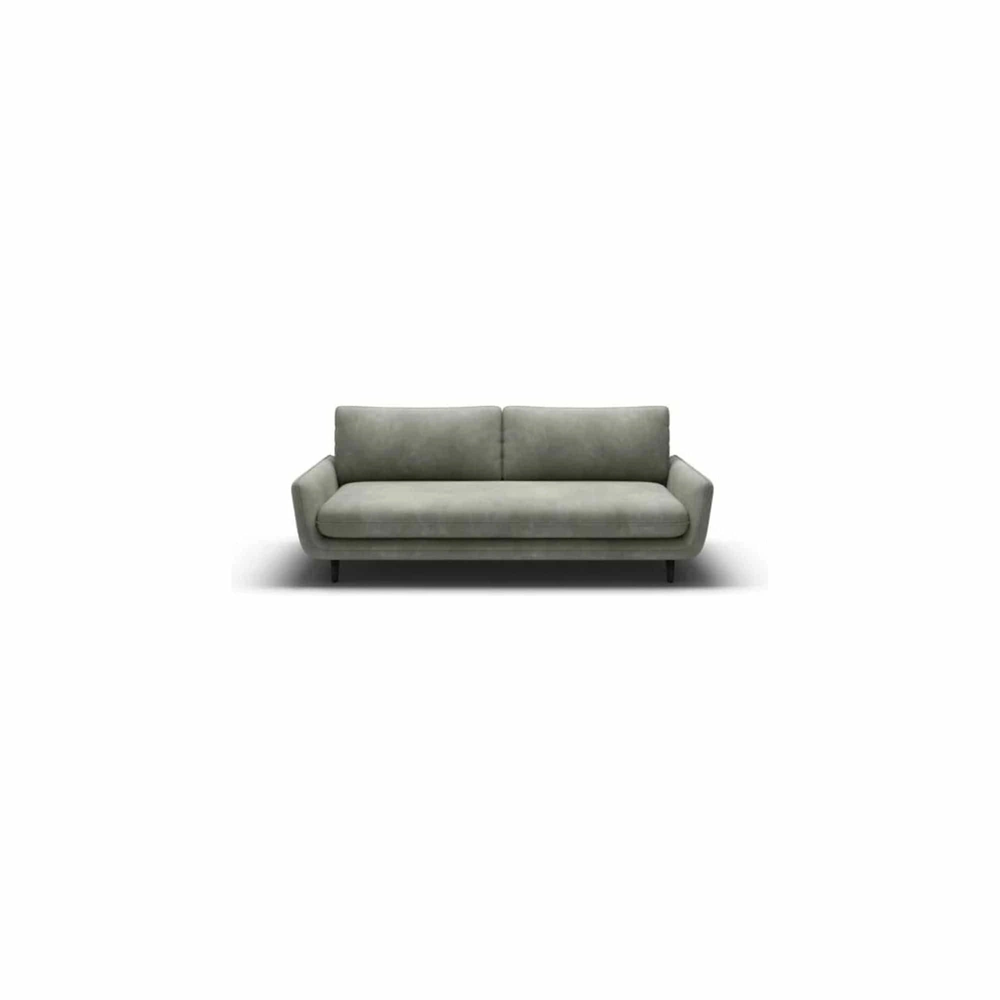 Canapea SOLANO, stofa catifelata maro - Salvador 3, Gama Premium, lada depozitare, 230x107x73/85 cm