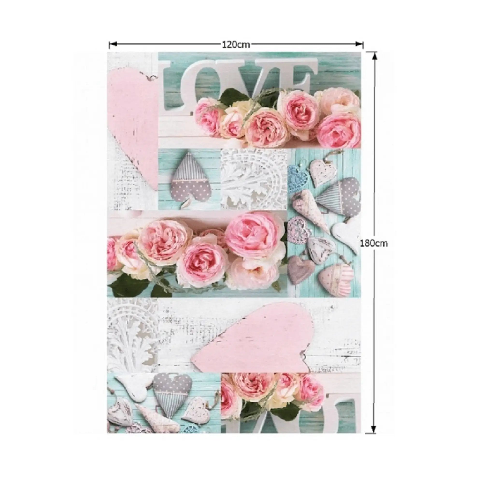 Covor SONIL TYP 2, 120x180 cm, forma dreptunghiulara, poliester, imprimeu floral