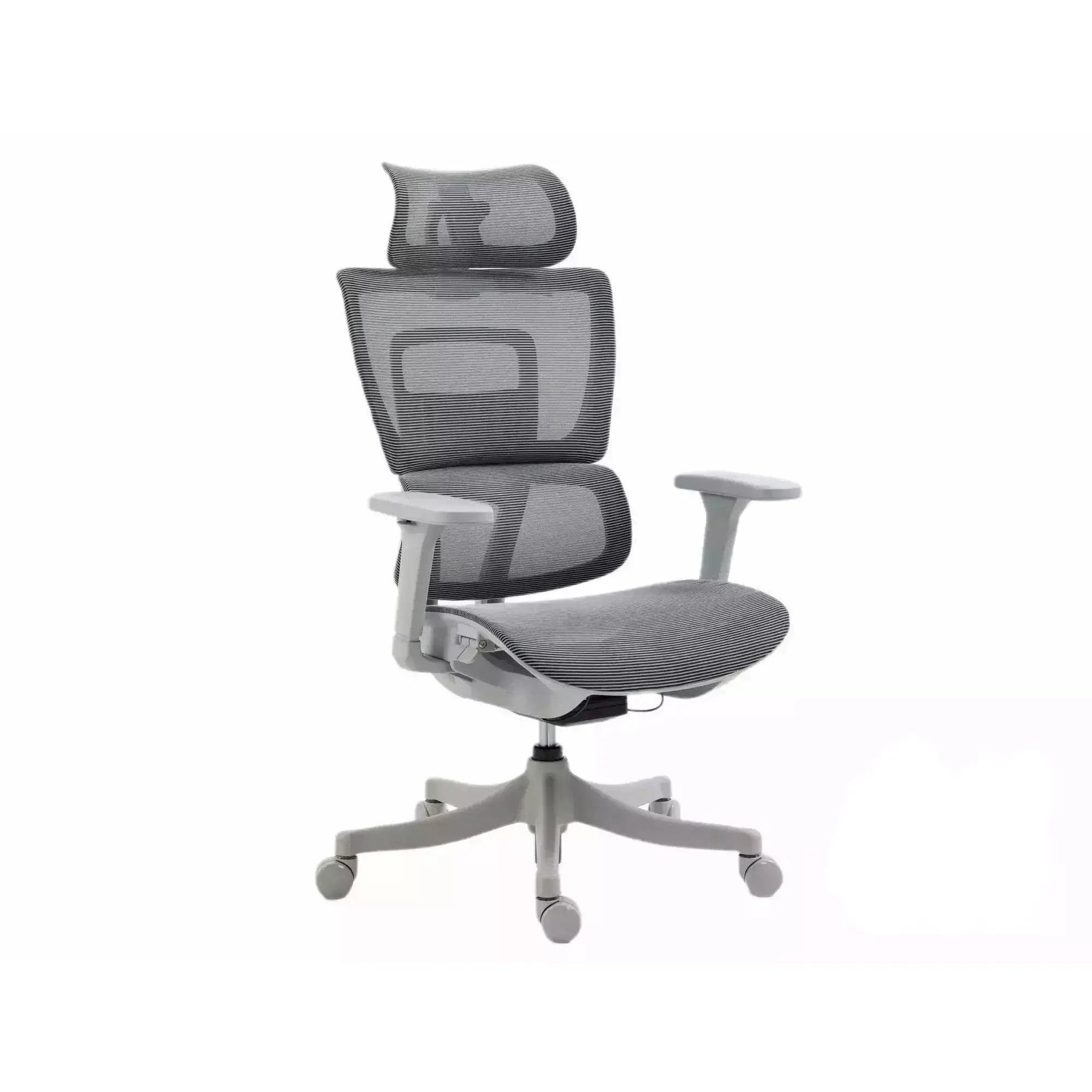 Scaun de birou WINNER, gri, plasa, 64x51x114 cm