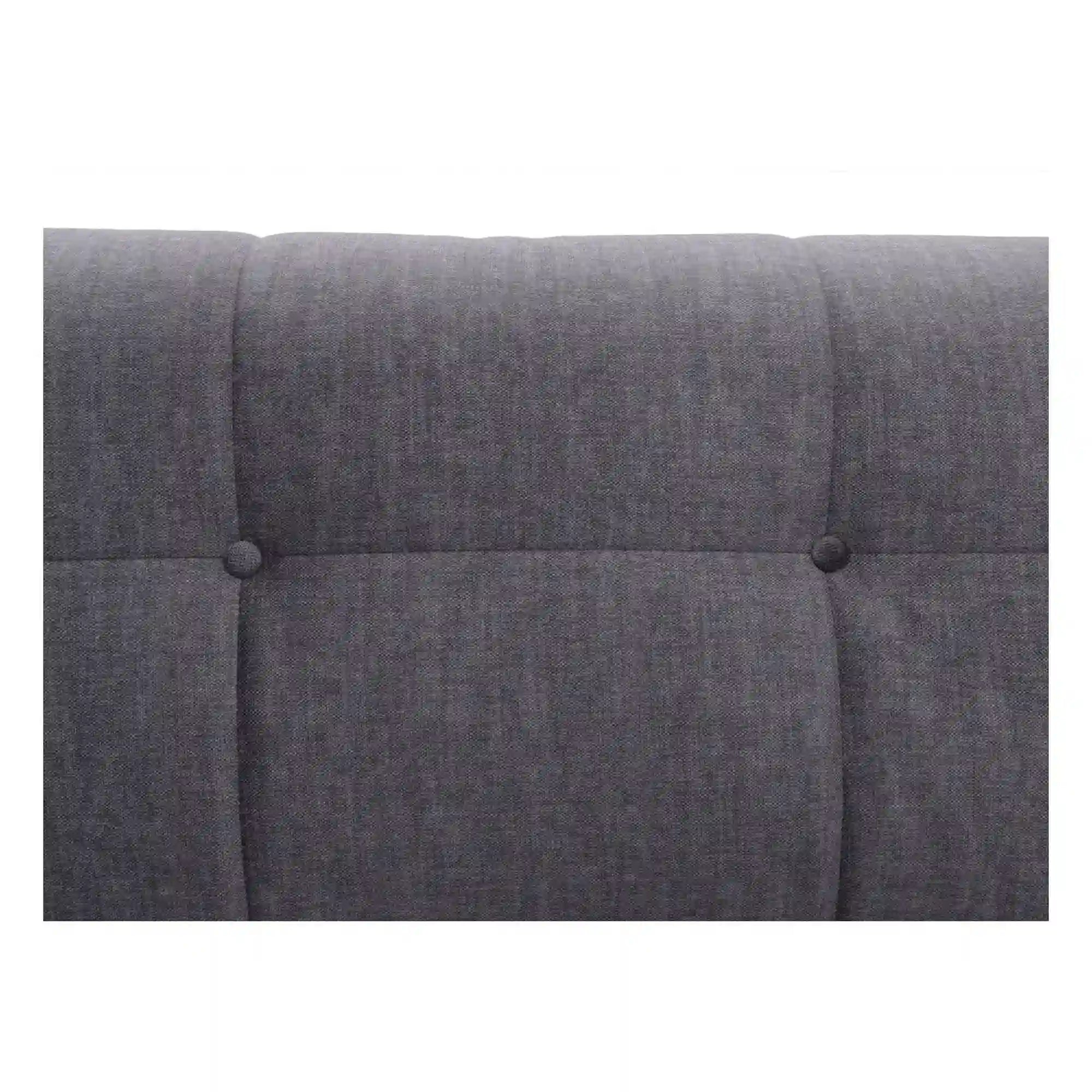 Canapea extensibila TORENT, stofa catifelata gri - Vogue 16, 220x98x95 cm