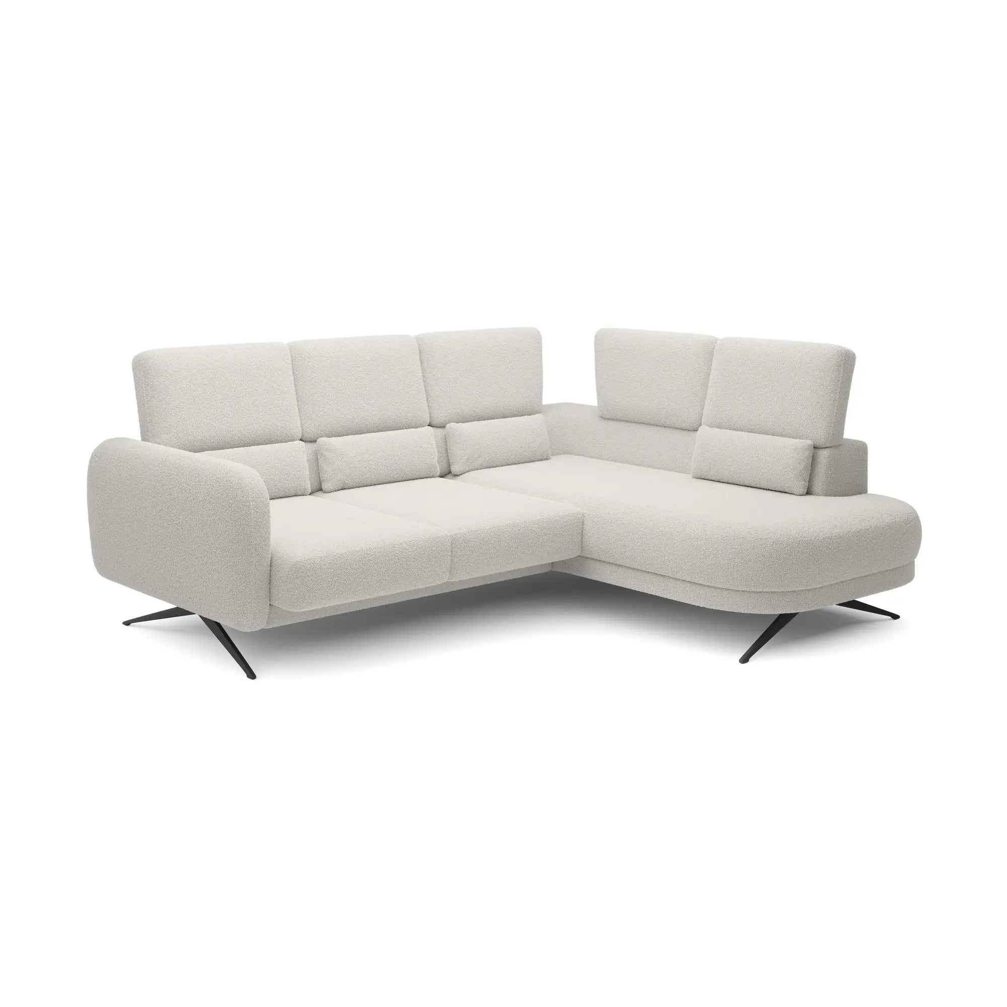Coltar ILUSIO L, personalizabil materiale Gama Premium, cu tetiere reglabile si reglaj electric, 248x205x104 cm