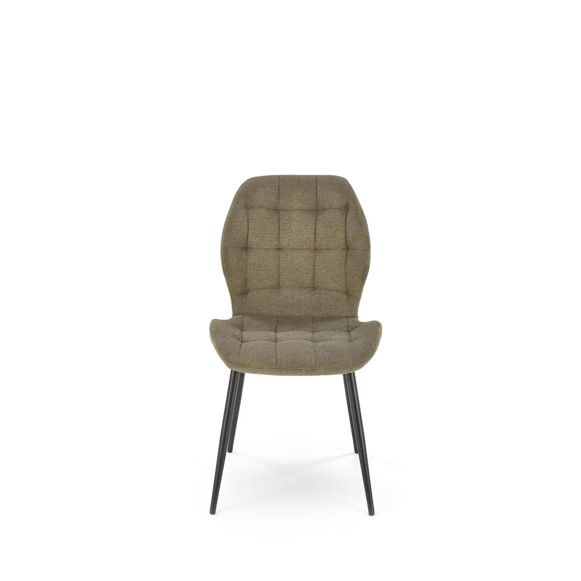 Scaun K548, verde/negru, stofa clasica/metal, 47x55x84 cm