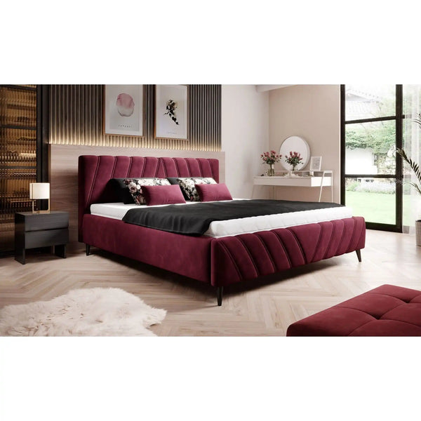 Pat CALYPSO SR 180x200, personalizabil materiale gama Oferta Avantaj, somiera din lemn si sistem de reglare a picioarelor