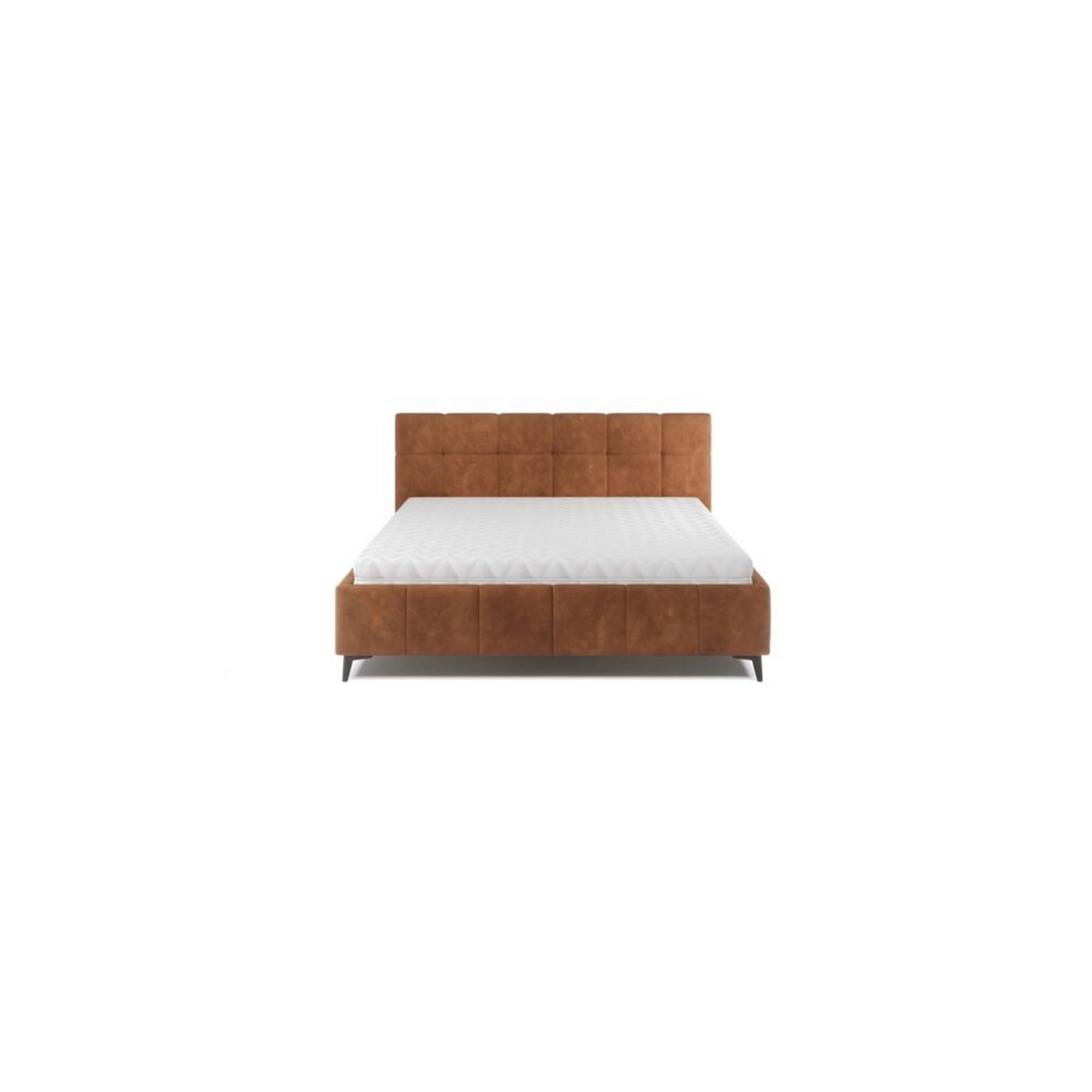 Pat NAOMI SR 180x200, stofa catifelata gri - Palladium 16, Gama Premium, suport saltea si sistem de reglare