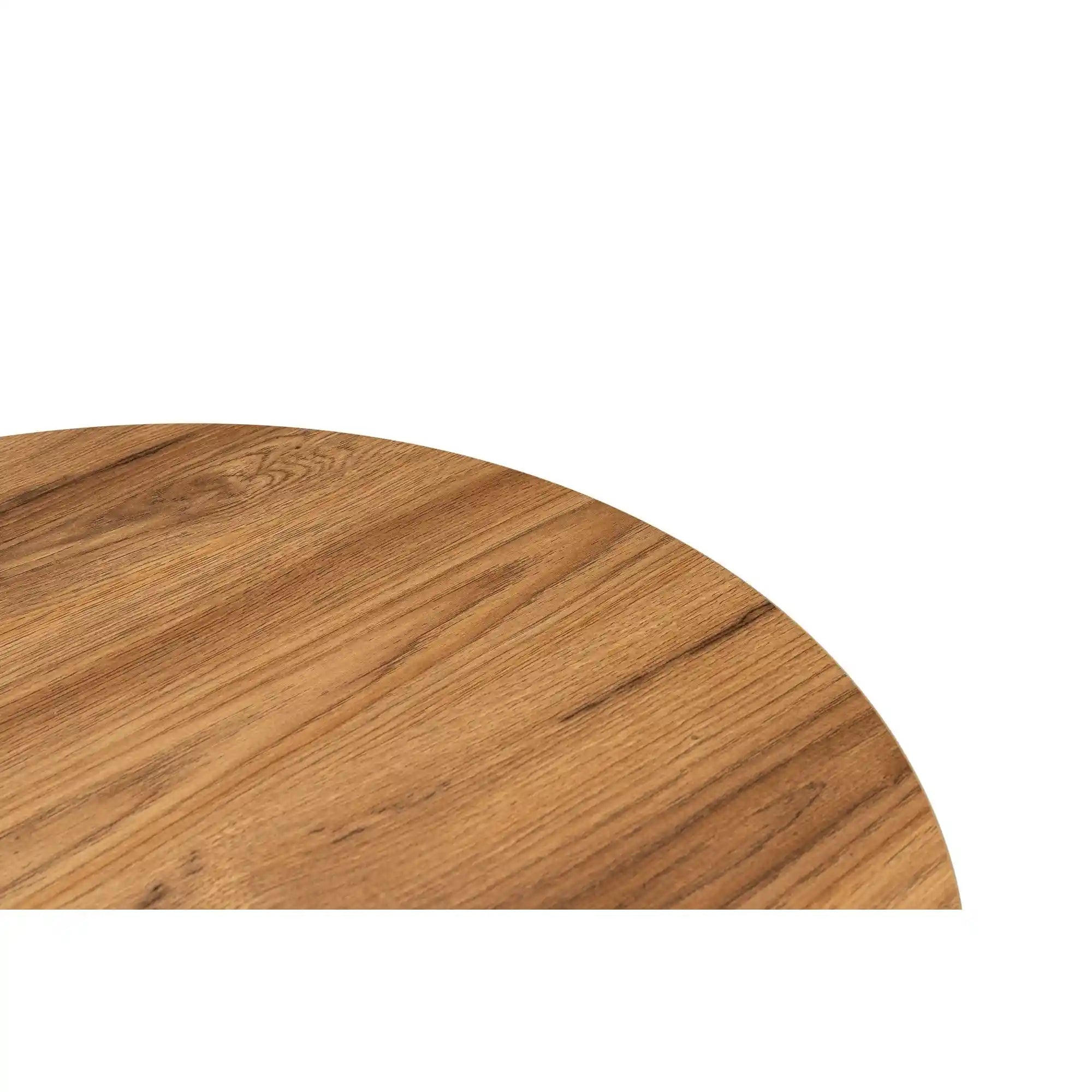 Masuta cafea OVAL, stejar, PAL, 120x40x60 cm