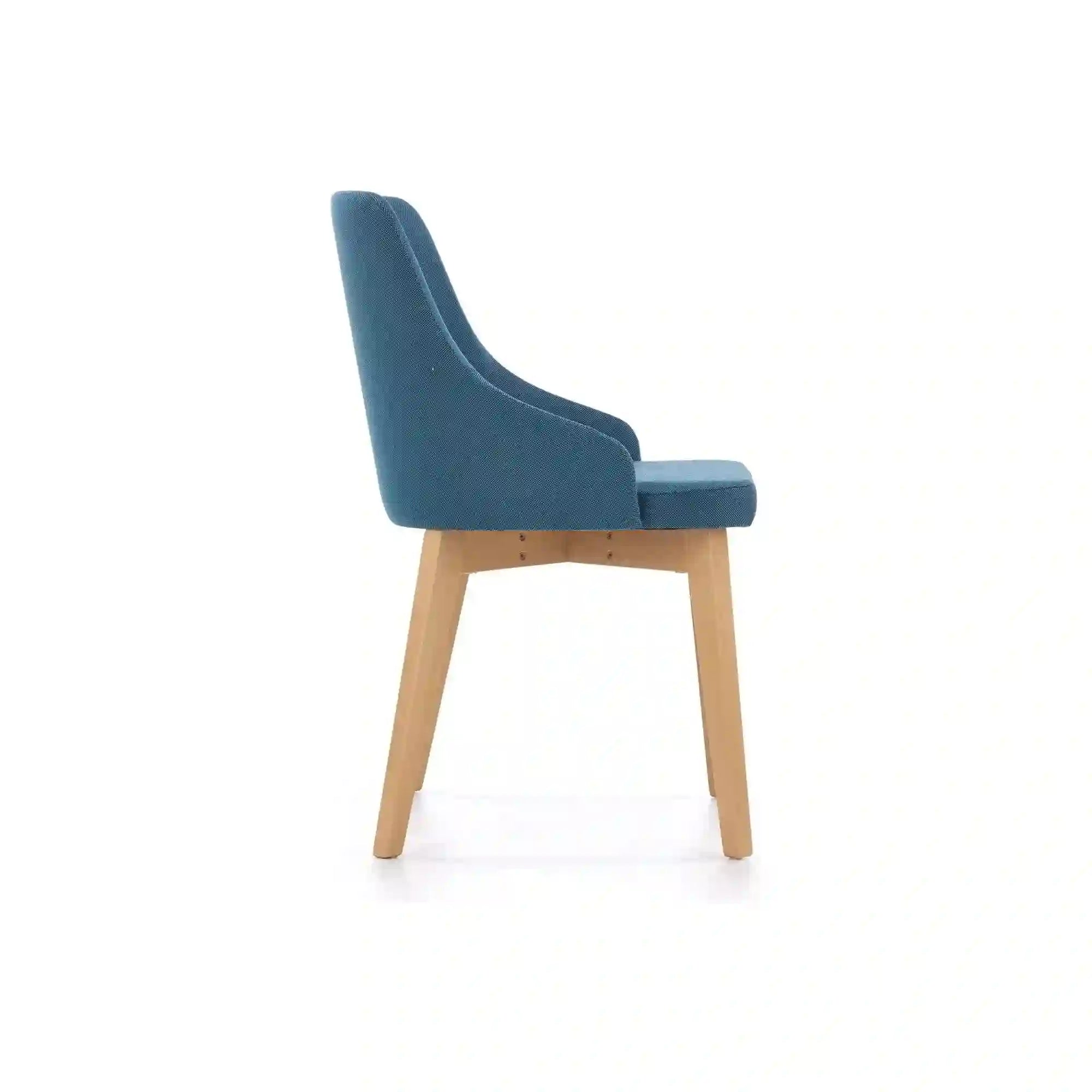 Scaun cu stofa albastru denim tapitat Toledo, 55X51X82 CM