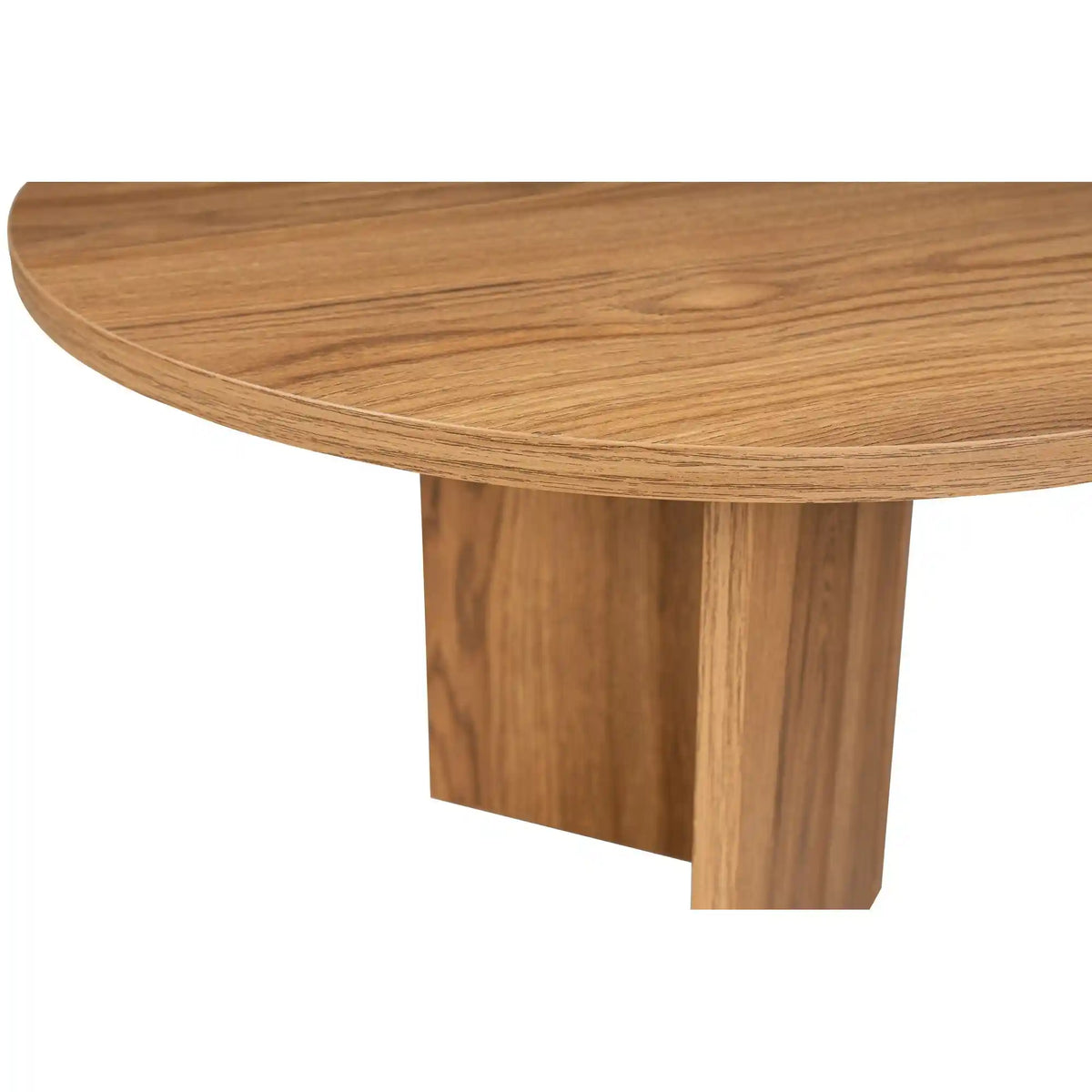 Masuta cafea OVAL, stejar, PAL, 120x40x60 cm
