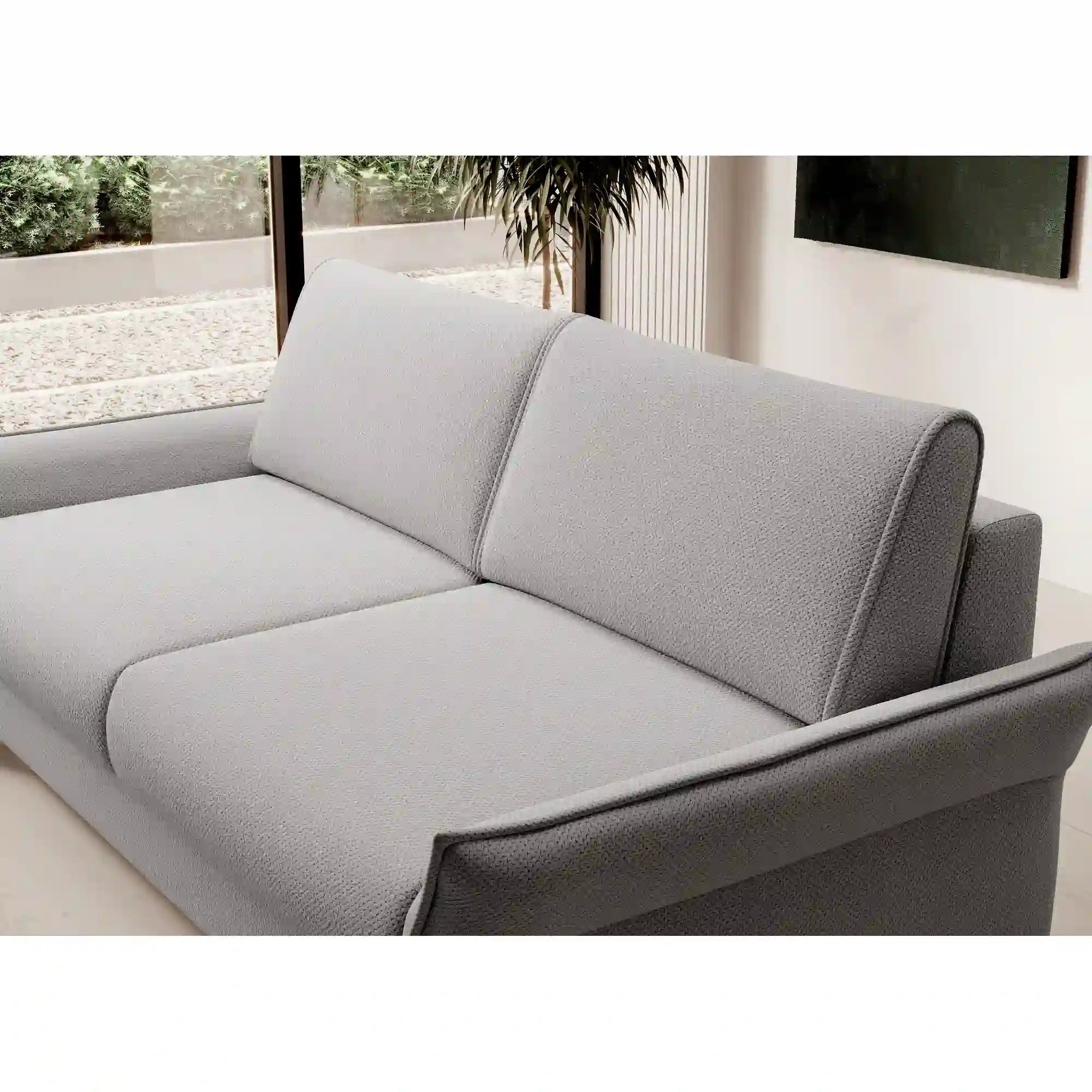 Canapea extensibila CANTO 120, personalizabil materiale Gama Premium, 178x106x82/69 cm