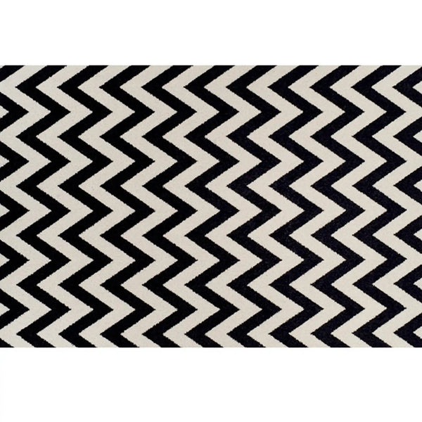 Covor ADISA, 200x285 cm, forma dreptunghiulara, polipropilena, negru/gri inchis