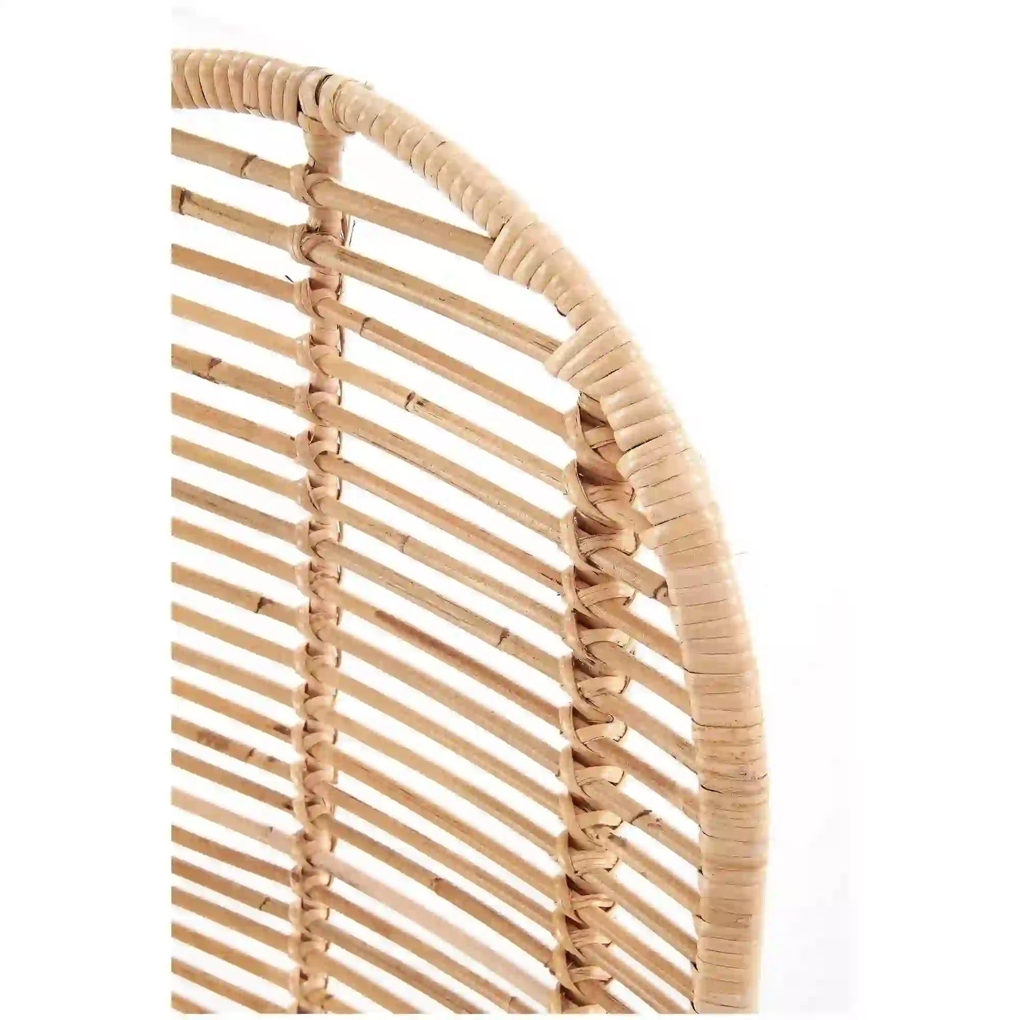 Scaun K337, stejar/negru, ratan natural/metal, 44X55X90 CM