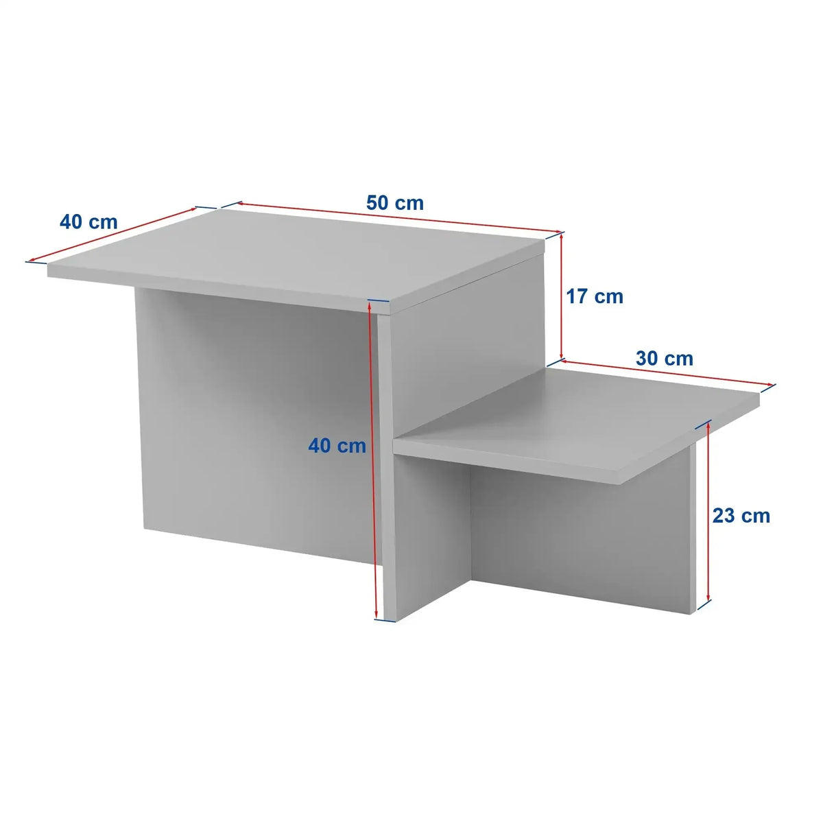 Masuta cafea HARMONY, pin, PAL, 80x40x40 cm