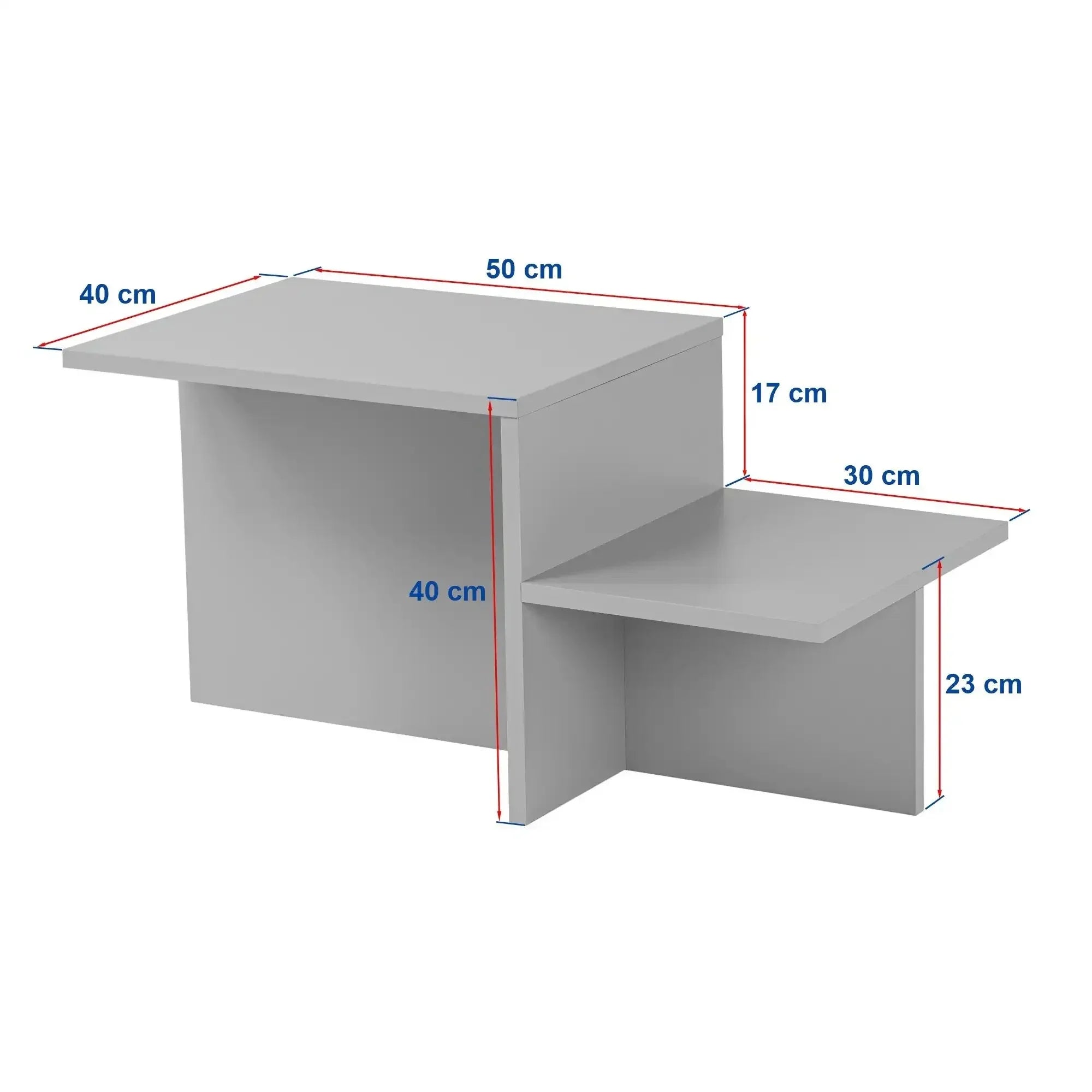 Masuta cafea HARMONY, pin, PAL, 80x40x40 cm