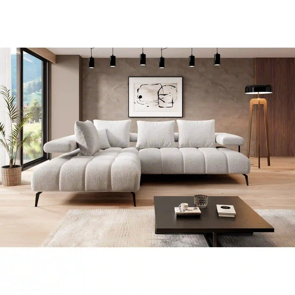 Coltar MAGNETIC L, personalizabil materiale gama Premium, cu reglaj electric, 258x210x86 cm