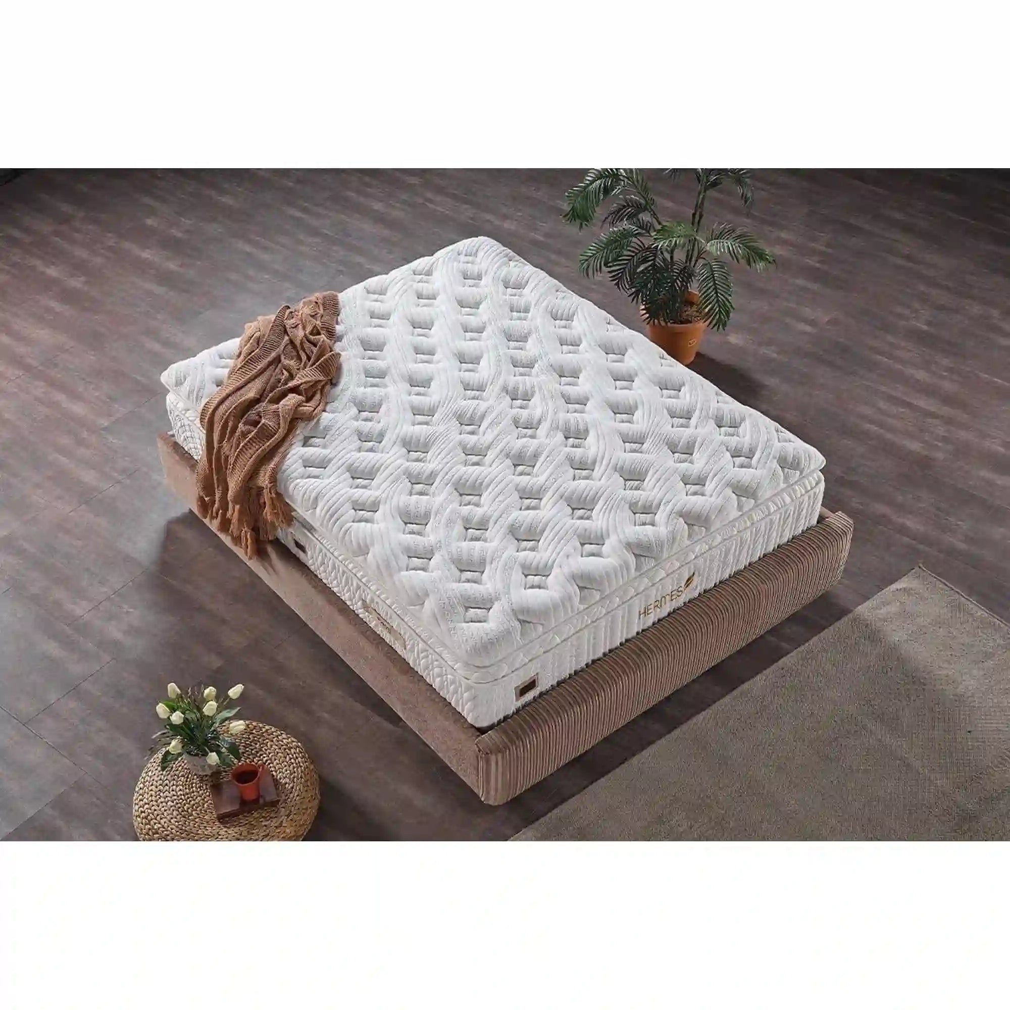Saltea HERMES, alb, 200x200 cm