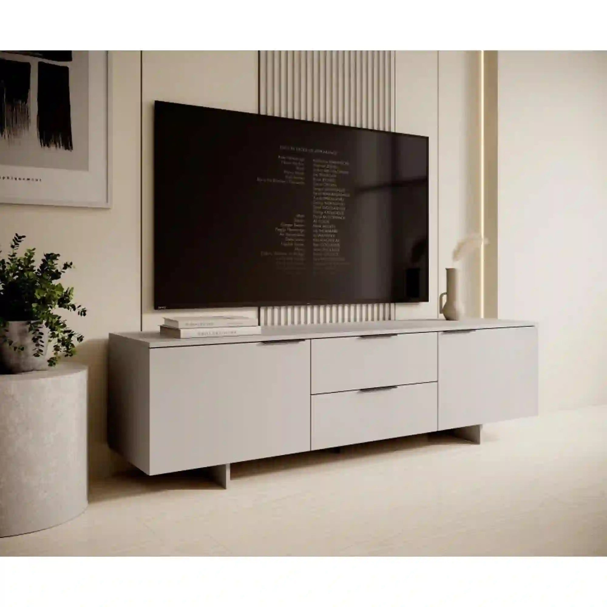 Comoda TV ALMA, casmir, PAL laminat, 180x42x55 cm
