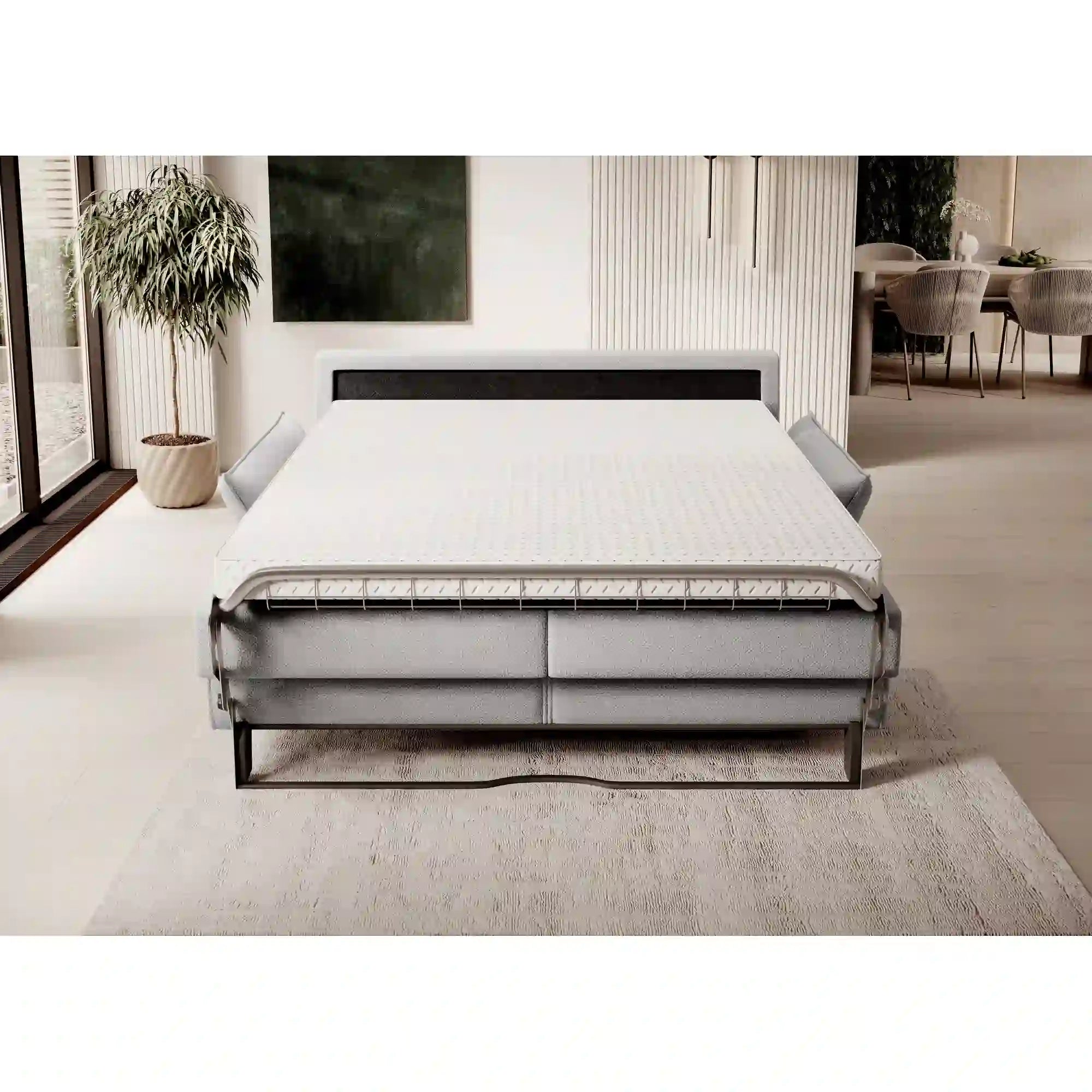 Canapea extensibila CANTO 120, personalizabil materiale Gama Premium, 178x106x82/69 cm