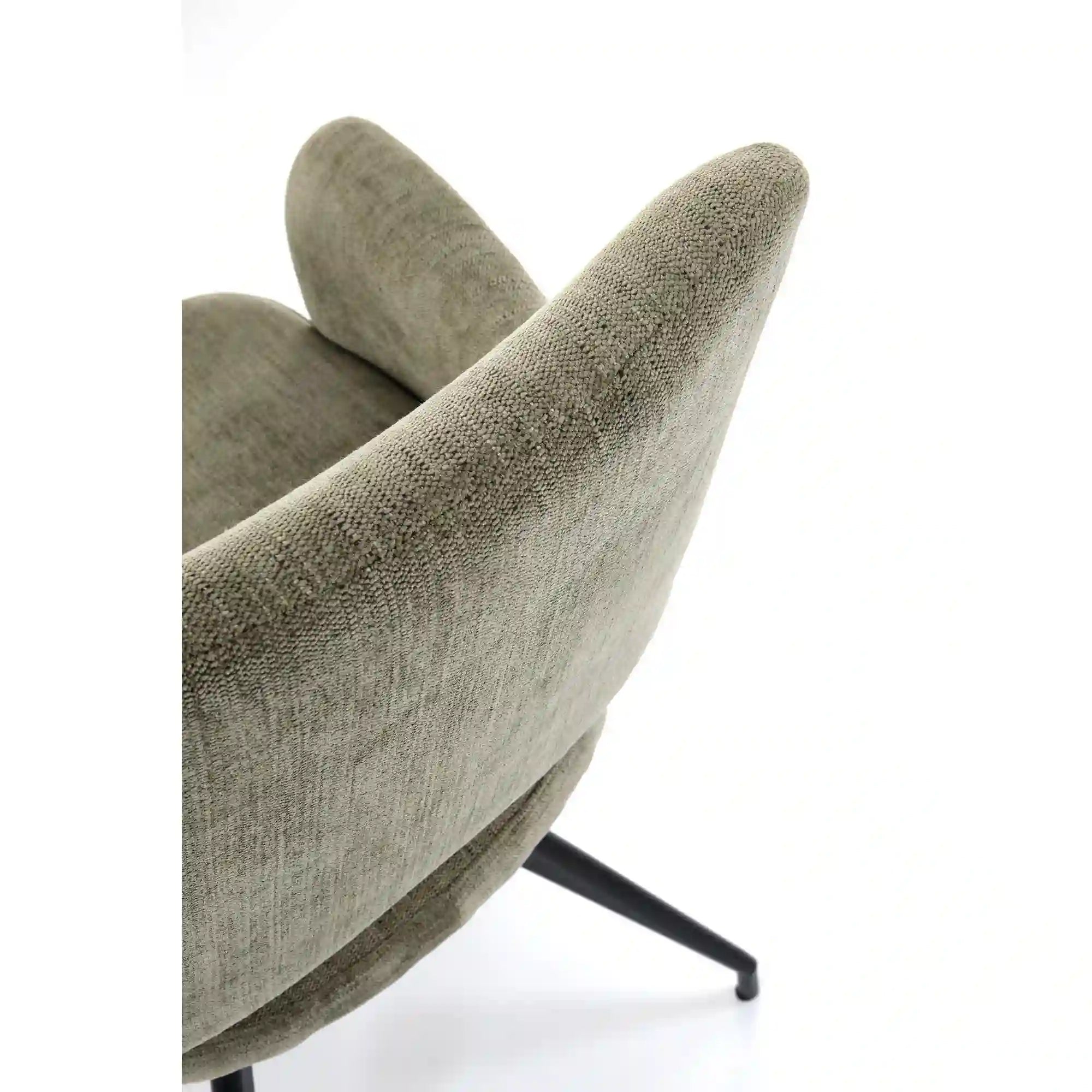 Scaun rotativ K542, verde/negru, stofa clasica/metal, 58x64x88 cm
