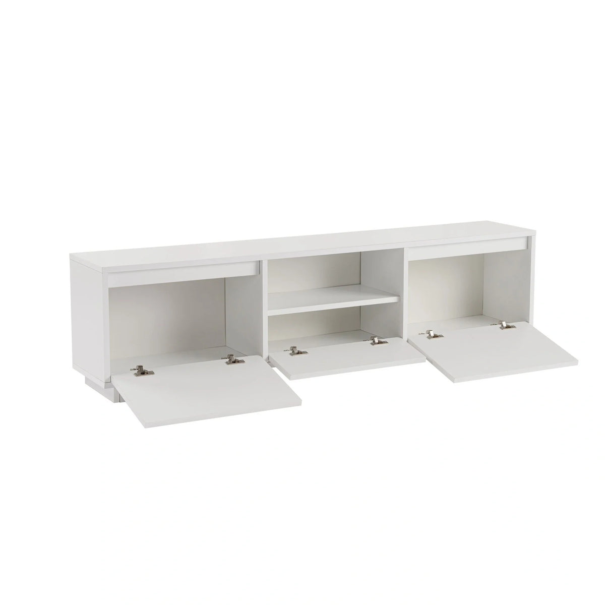 Comoda TV VANGUARD, alb, PAL, 160x30x42 cm
