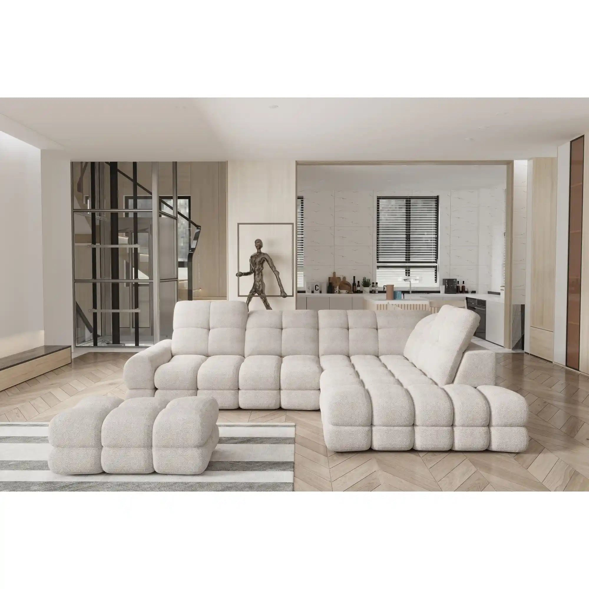 Taburet TOLLO, personalizabil materiale Gama Premium, 100x60x42 cm