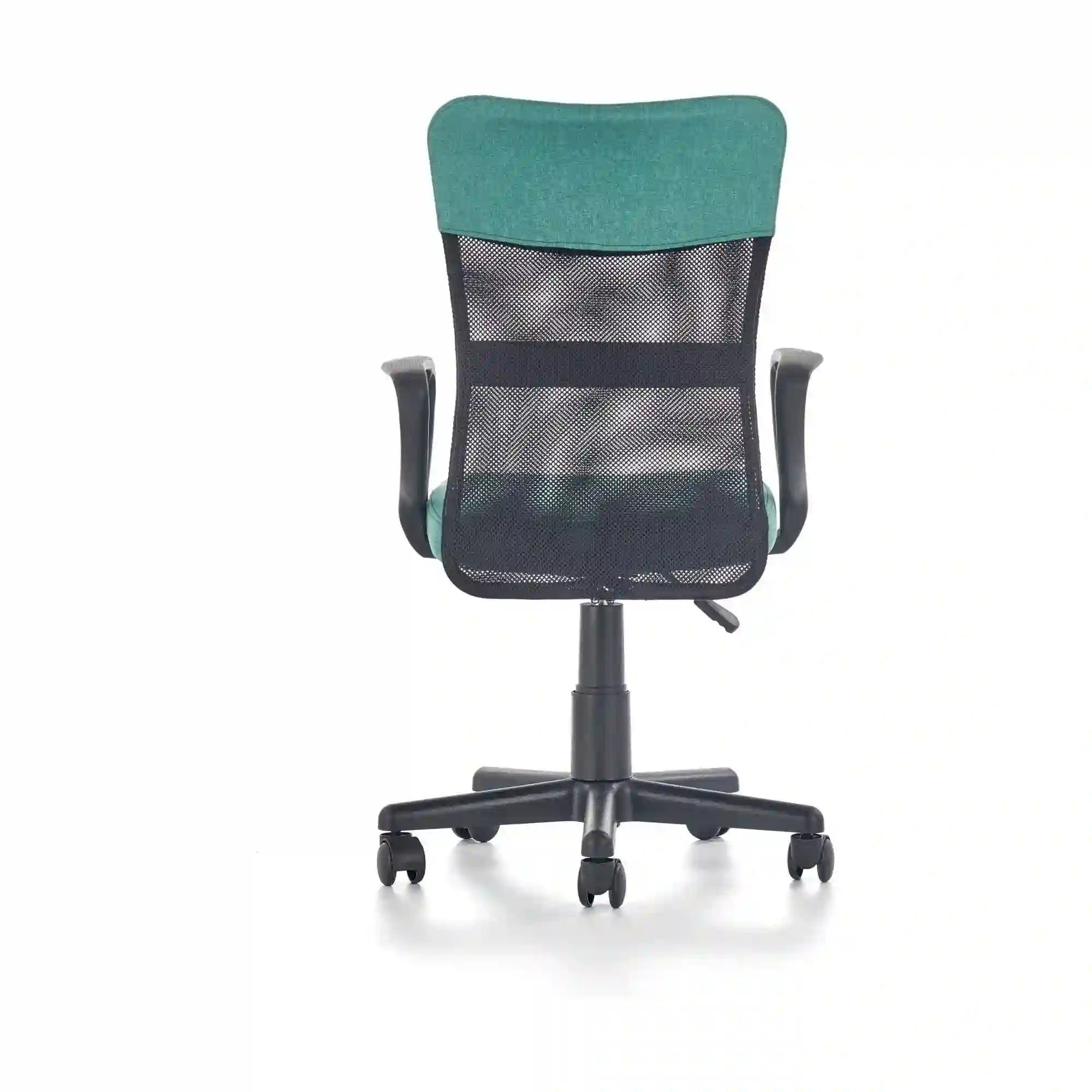 Scaun de birou TIMMY, turcoaz, stofa mesh, 52x59x81/91 cm