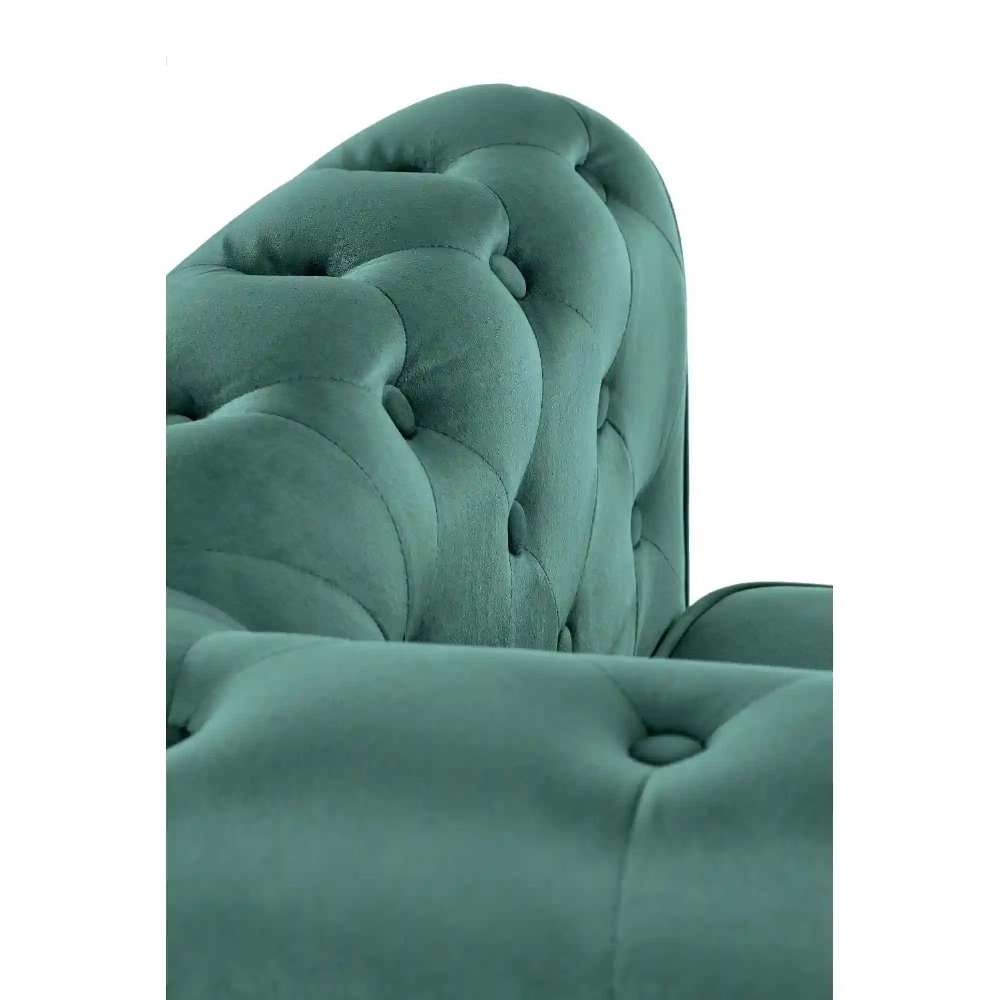 Fotoliu ERIKSEN, stofa catifelata verde inchis, 84x75x73 cm