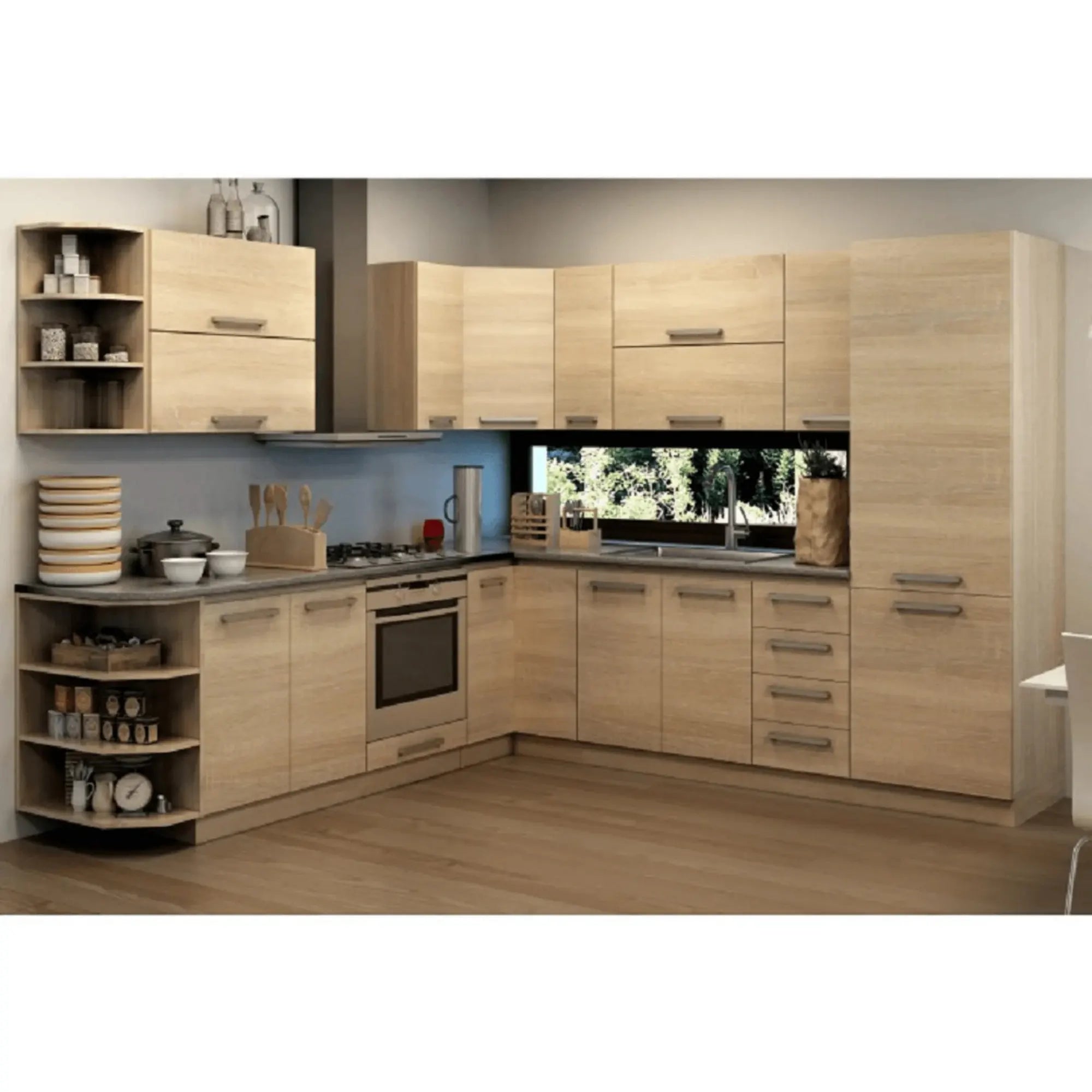 Usa pentru masina de spalat vase NOVA PLUS NOPL-088-00, stejar sonoma, DTD laminat, 57x2x72 cm
