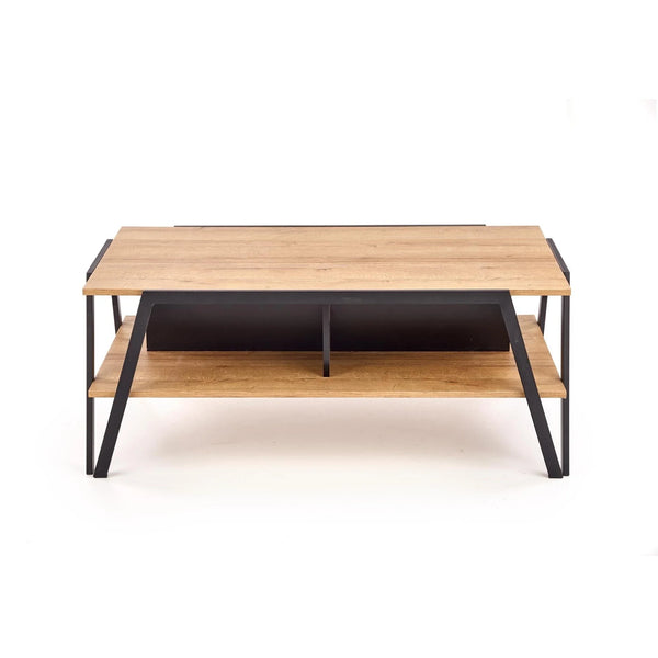 Masuta VOLTA, stejar auriu/negru, 113x63x45 cm
