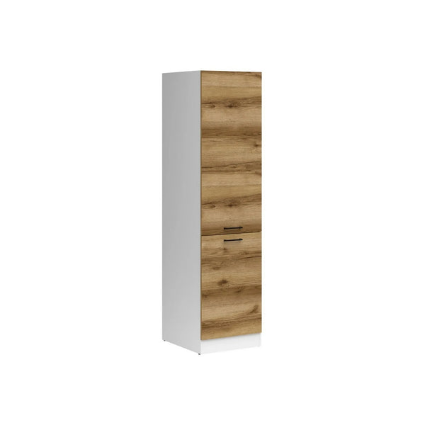 Dulap JUNONA LINE, alb/stejar, PAL, cu 2 usi, 58x50x196 cm