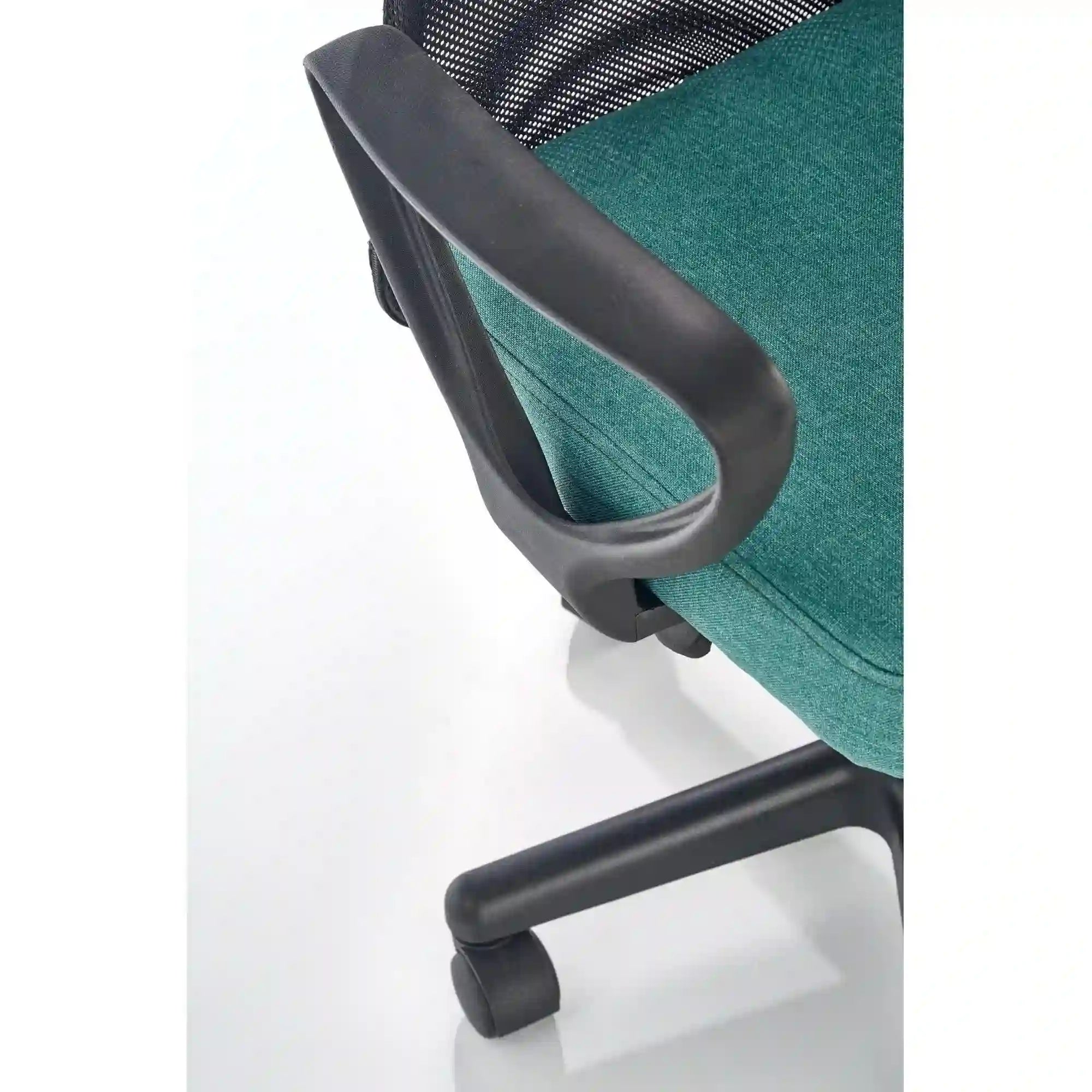 Scaun de birou TIMMY, turcoaz, stofa mesh, 52x59x81/91 cm