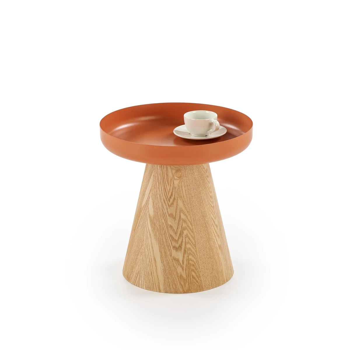 Masuta GINA, scortisoara/stejar, 40x42 cm