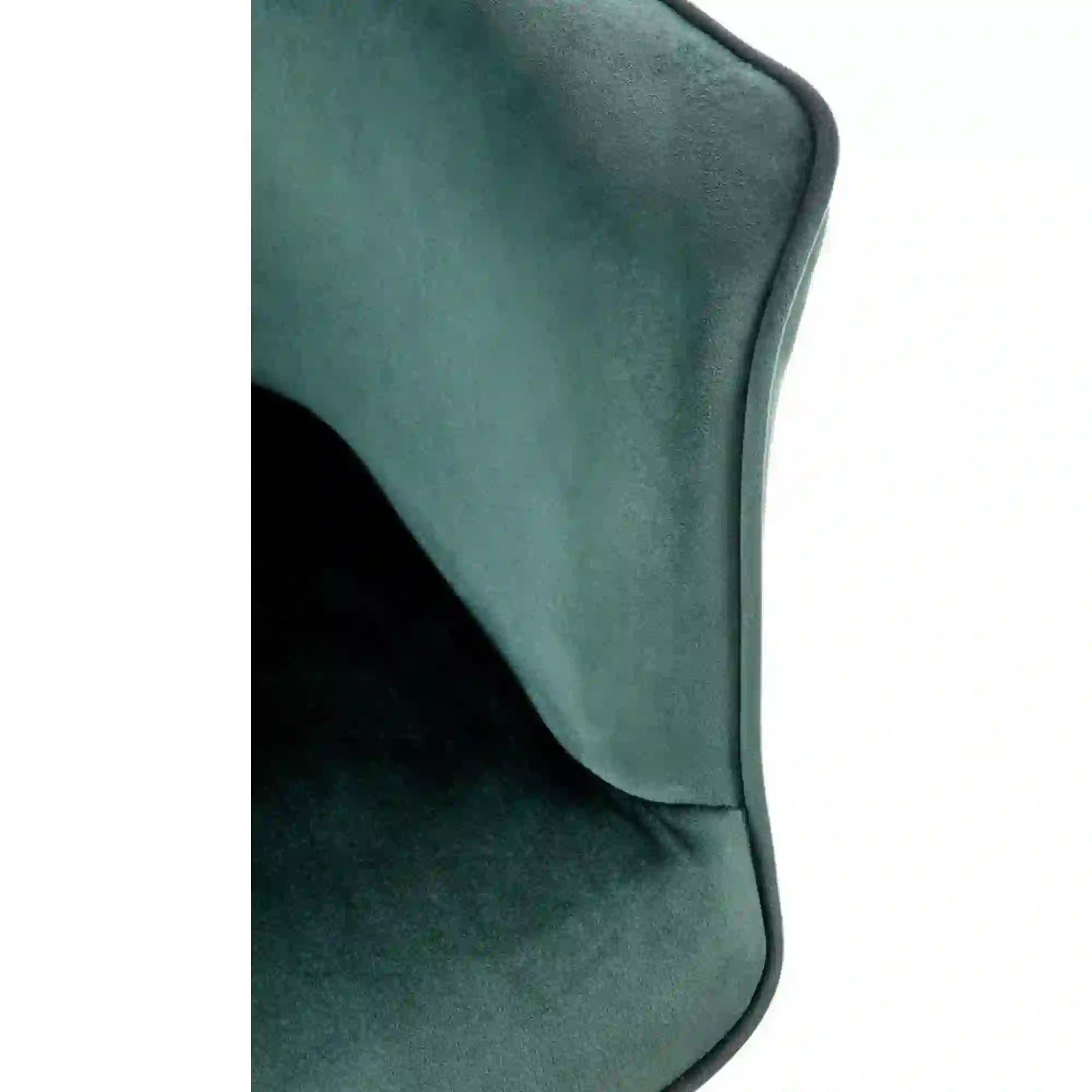 Scaun K468, verde inchis/negru, stofa catifelata/metal, 67x62x84 cm