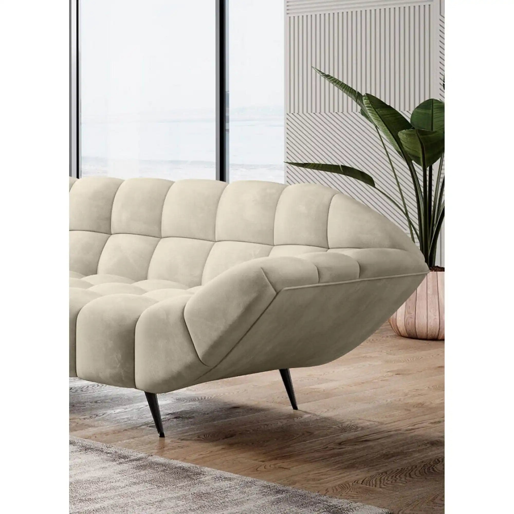 Canapea fixa GAPPA 3, personalizabil materiale gama Premium, 222x94x82 cm