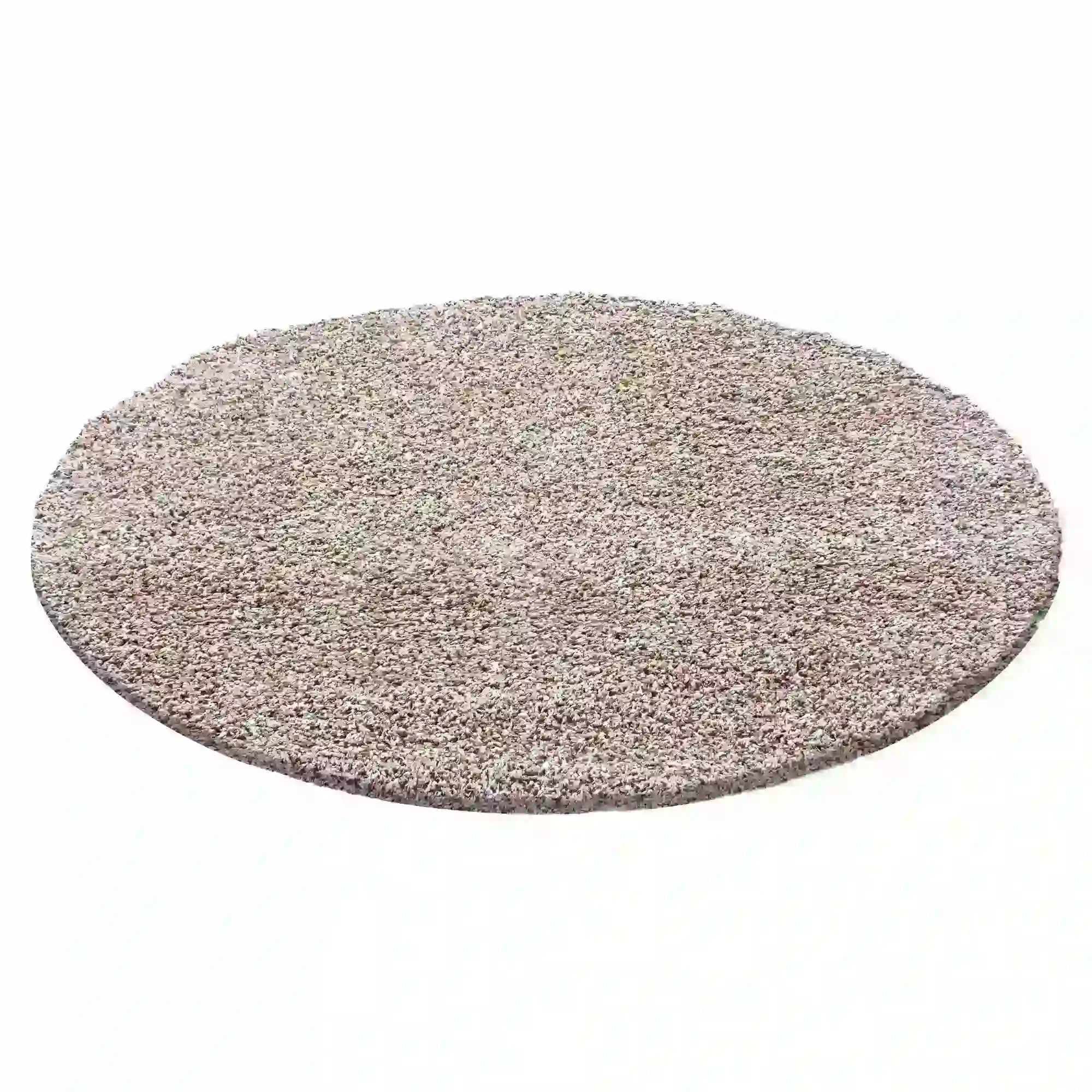 Covor LIFE, 80x80 cm, forma rotunda, polipropilena, bej, 1500