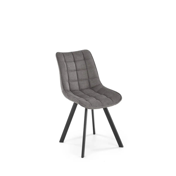 Scaun K549, gri/negru, stofa clasica/metal, 46x61x84 cm