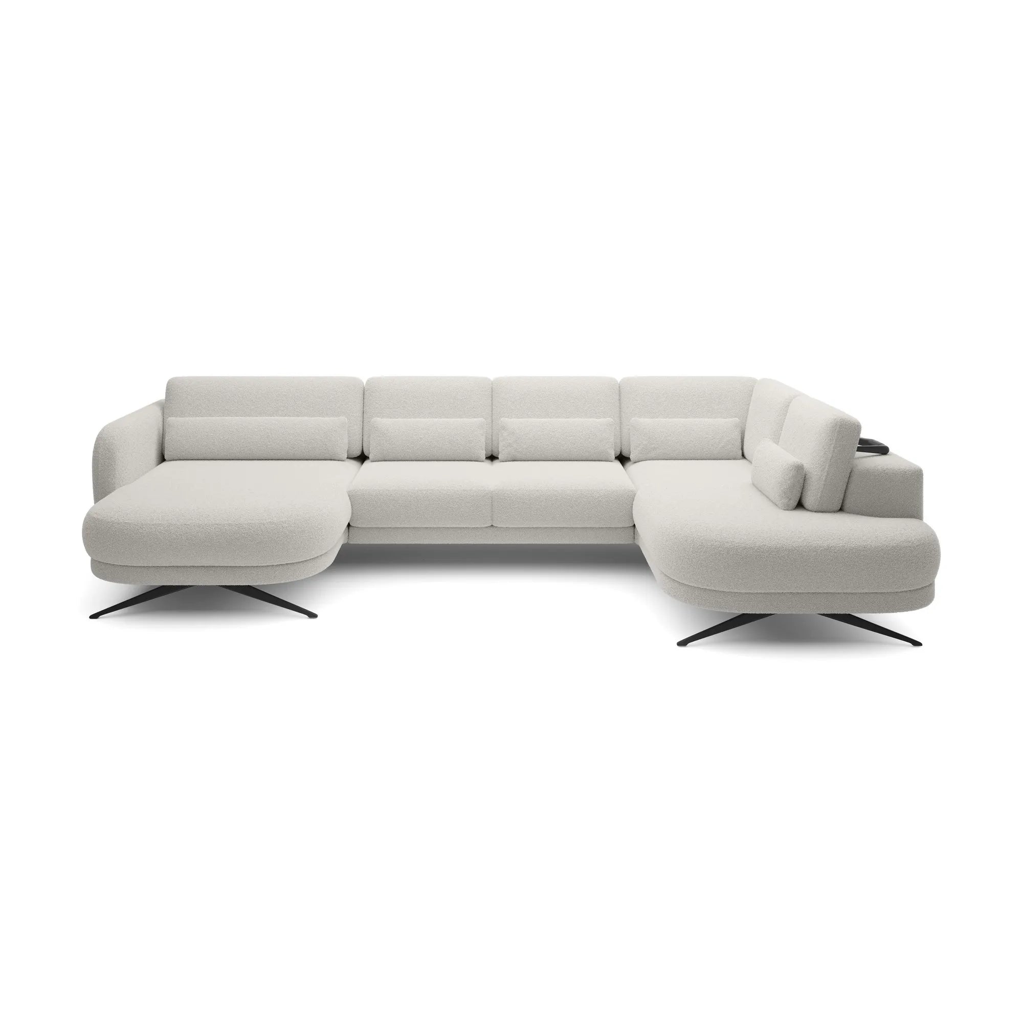 Coltar ILUSIO XL, personalizabil materiale Gama Premium, cu reglaj electric si tetiere reglabile, 346x205x04 cm
