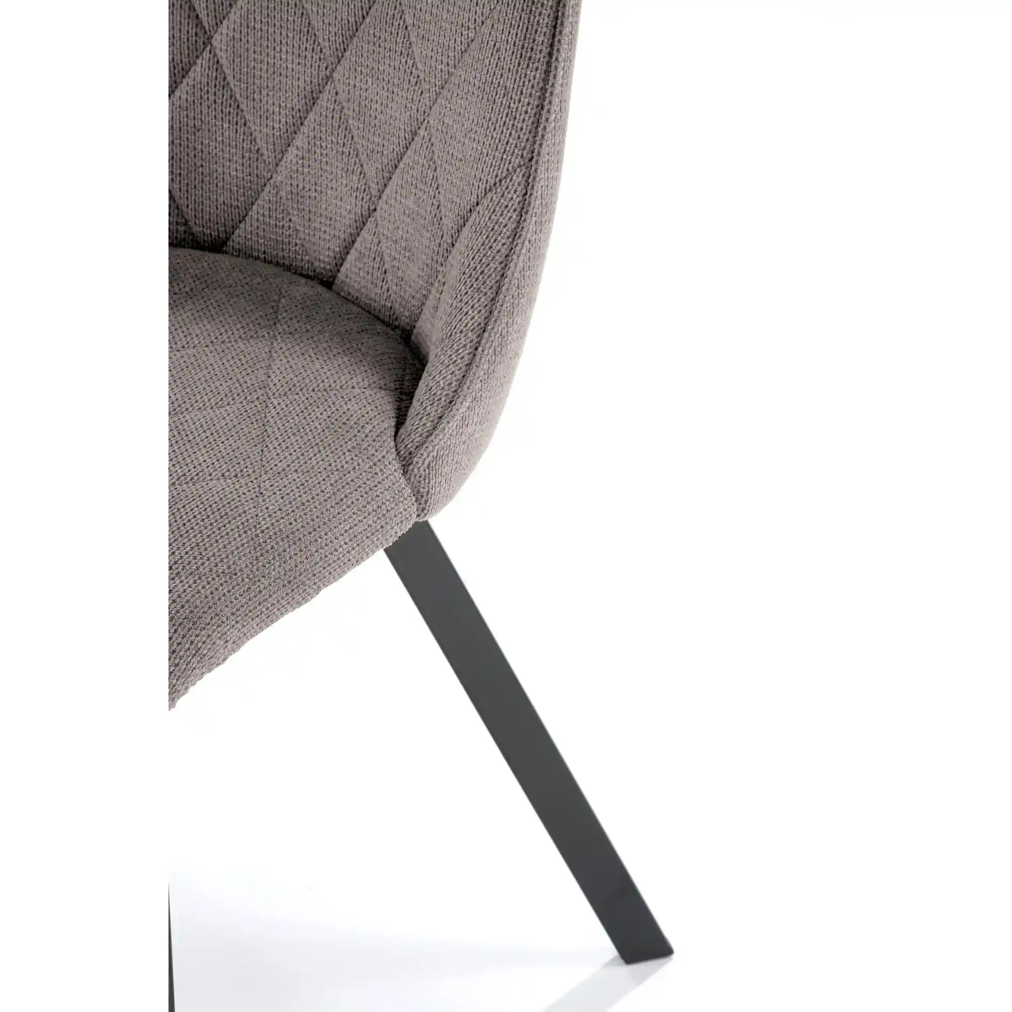 Scaun K561, gri/negru, stofa clasica/metal, 44x58x85 cm