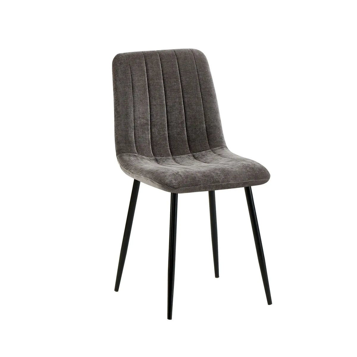 Scaun JET, gri inchis/negru, stofa clasica/metal, 44x54x88 cm