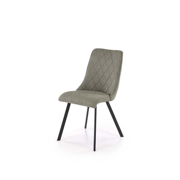 Scaun K561, verde/negru, stofa clasica/metal, 44x58x85 cm