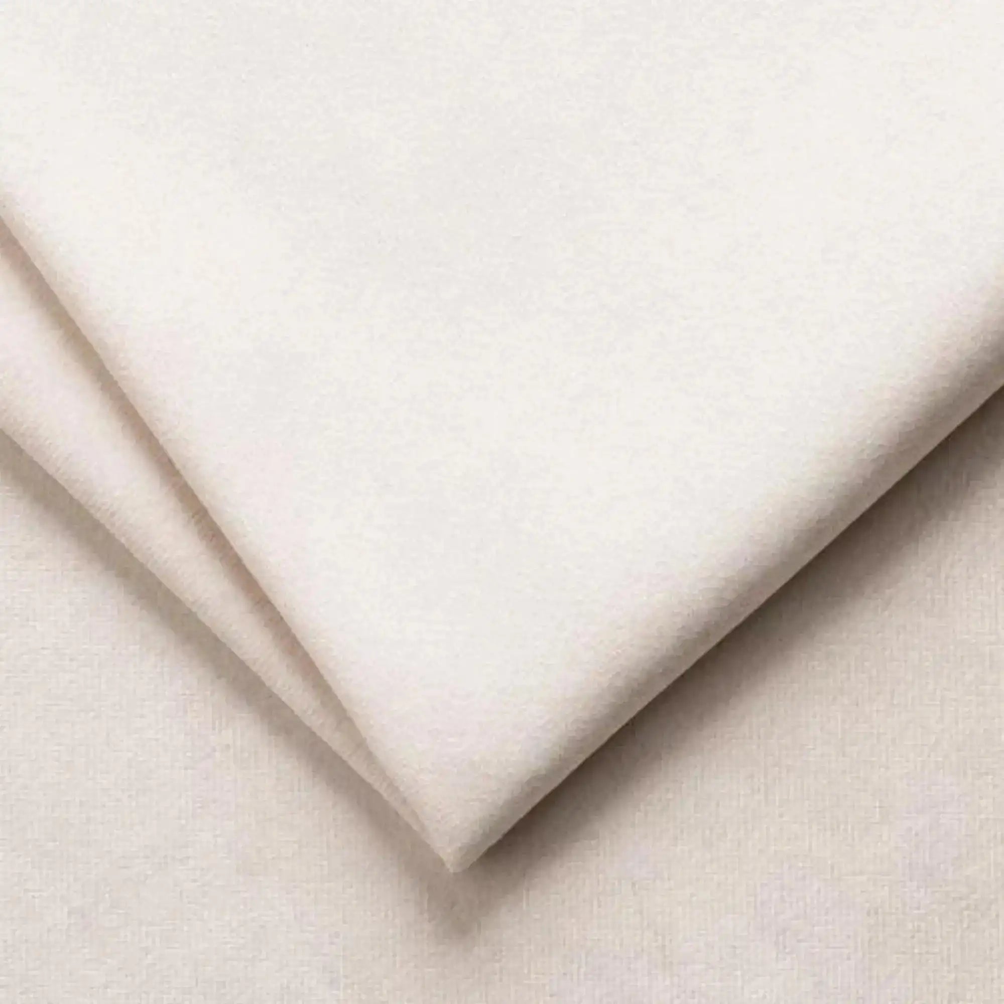 Coltar BAGGIO, sezlong stanga, stofa catifelata crem - Salvador 01, cu reglaj electric, incarcator wireless, lada depozitare si tetiere reglabile, 280x196x100 cm