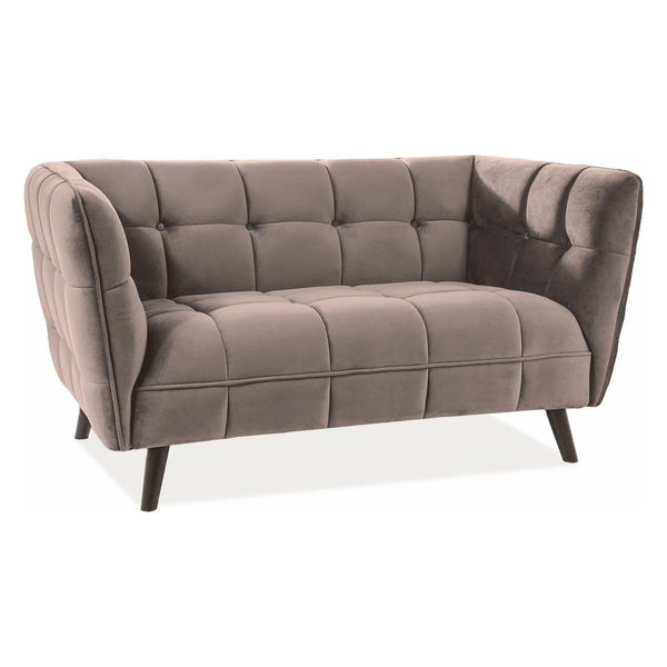 Canapea CASTELLO 2, bej - Bluvel 28, catifea bej, 145x85x78 cm